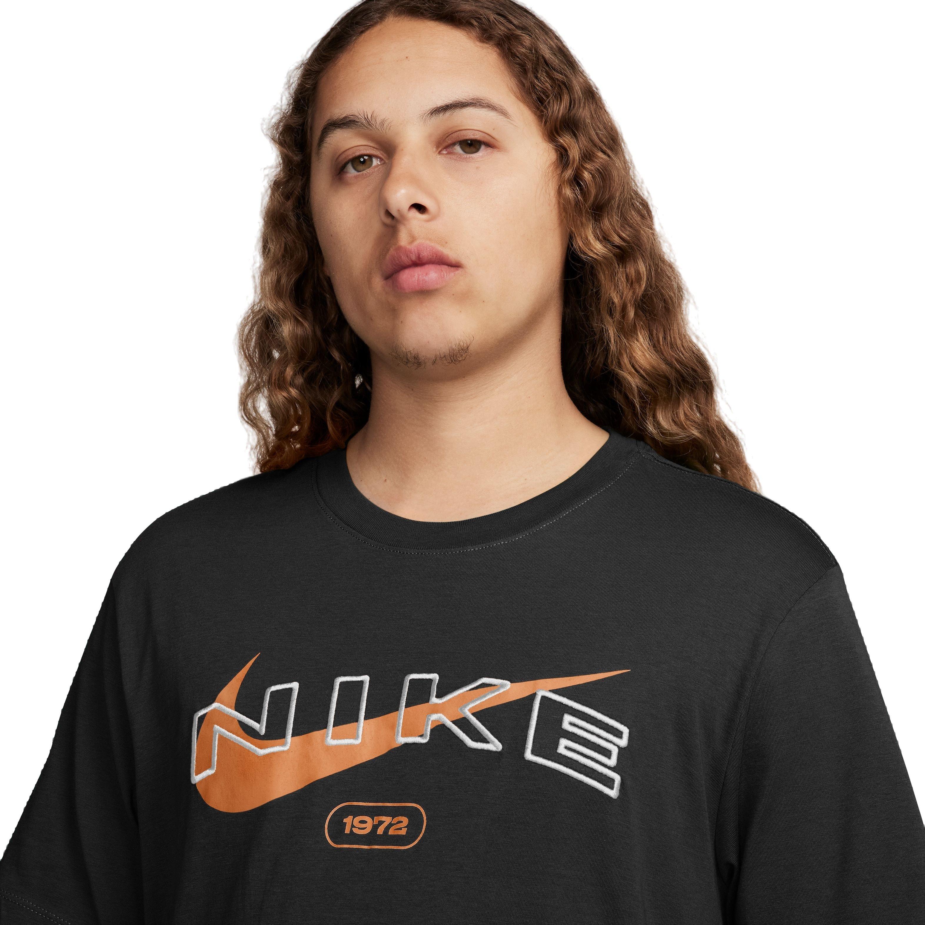 Nike Men's Sportswear Club Seasonal Tee-Black - BLACK Thumbnail View 3