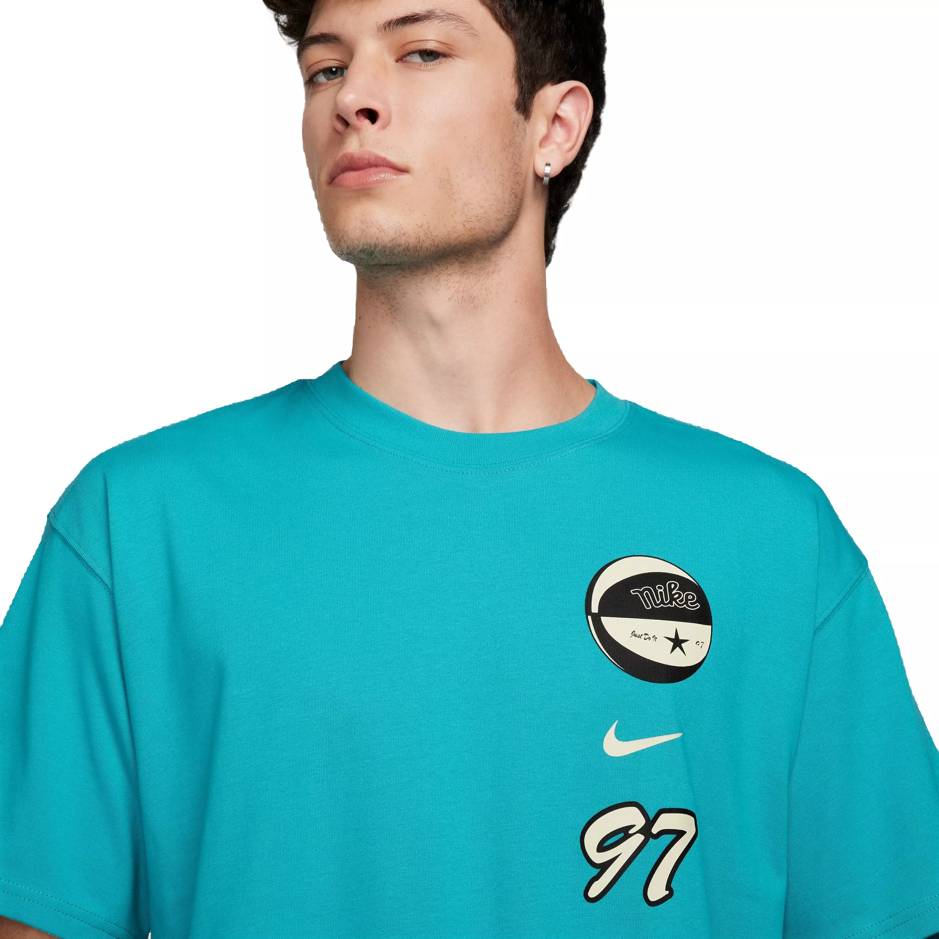 Nike Men's Sportswear Max90 '97 Basketball Tee - BLUE