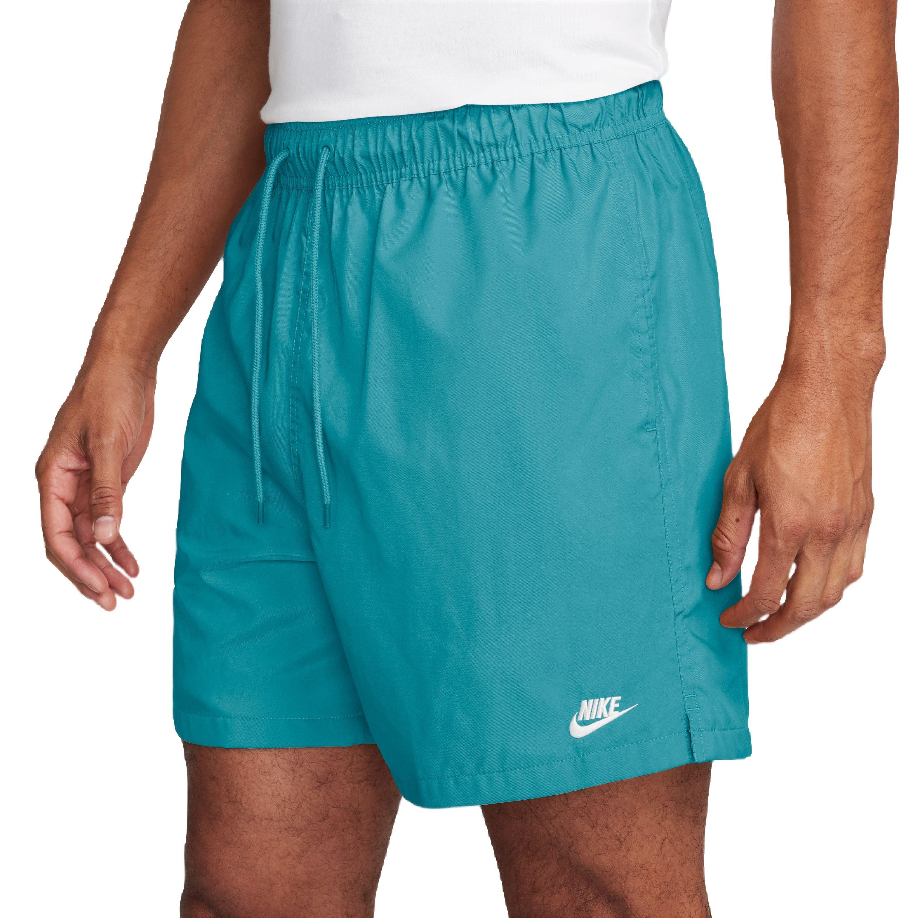 Nike Men's Club Woven Flow Shorts - Blue - BLUE Thumbnail View 4