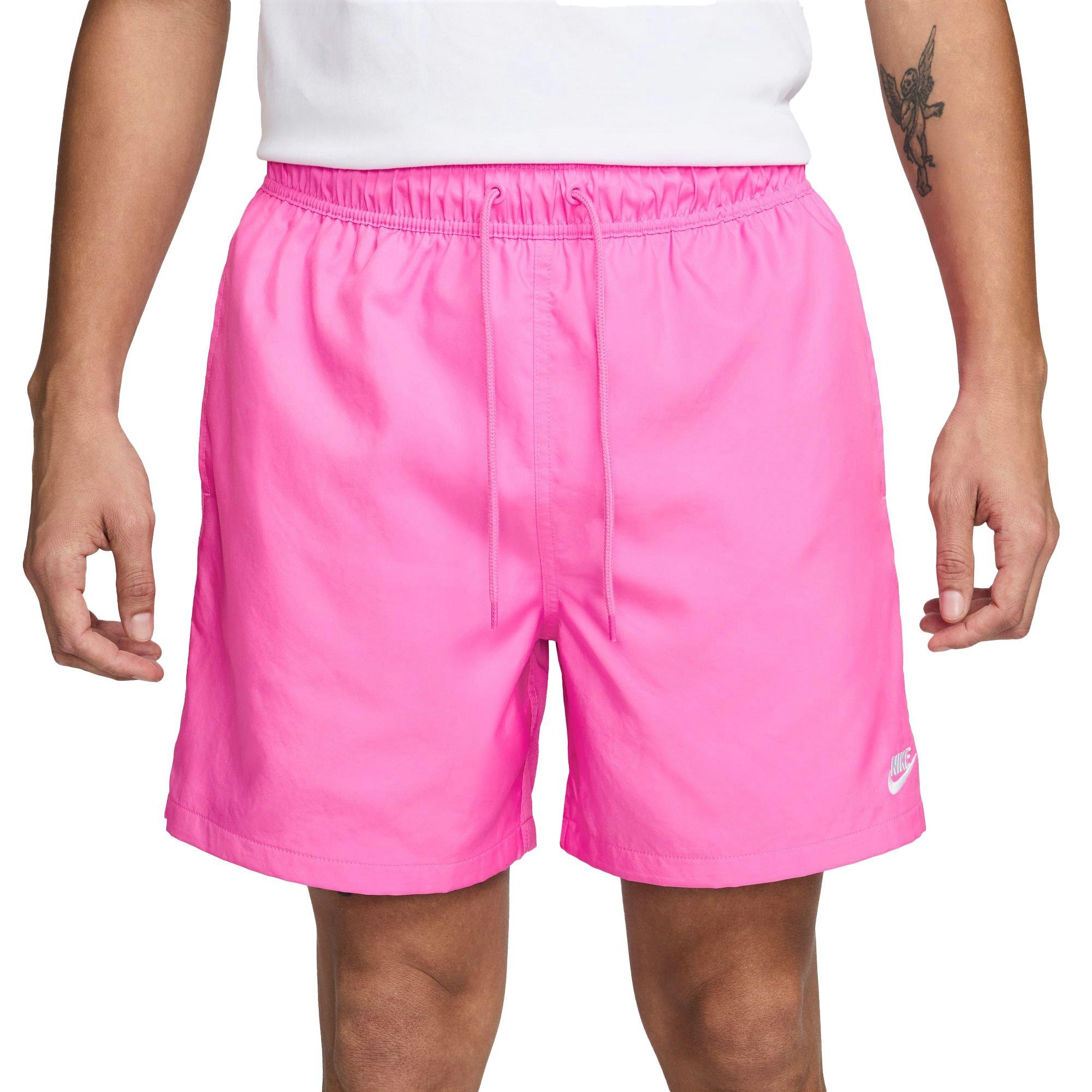 Nike Men's Club Woven Flow Shorts - Pink - PINK Thumbnail View 1