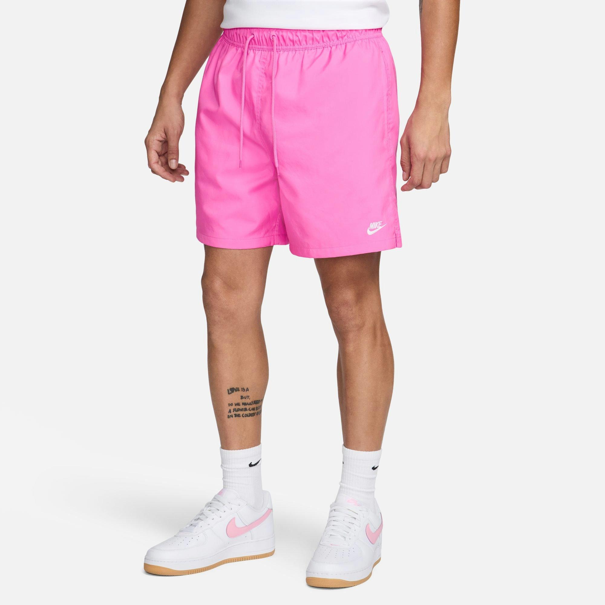 Nike Men's Club Woven Flow Shorts - PINK Thumbnail View 3