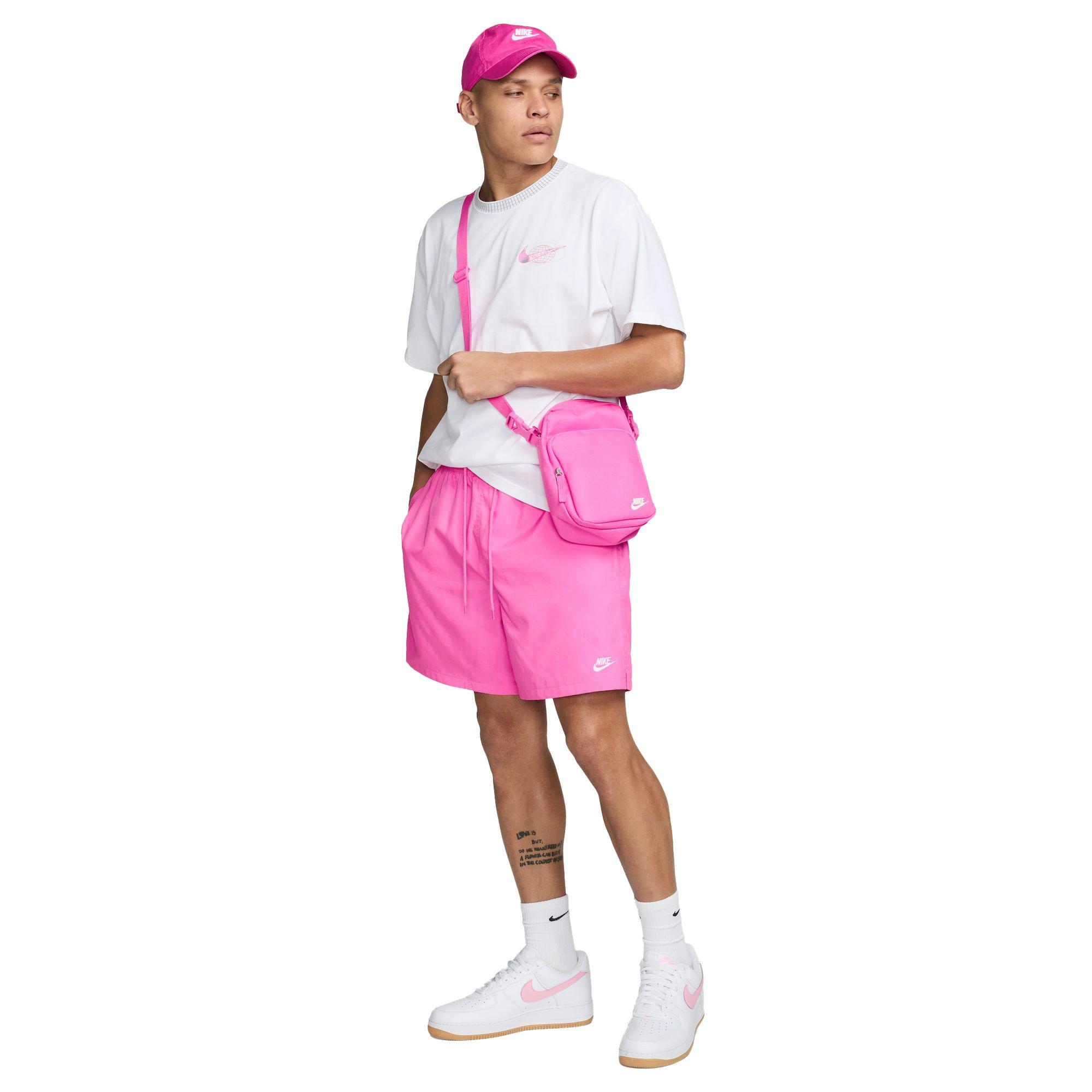 Nike Men's Club Woven Flow Shorts - PINK Thumbnail View 6