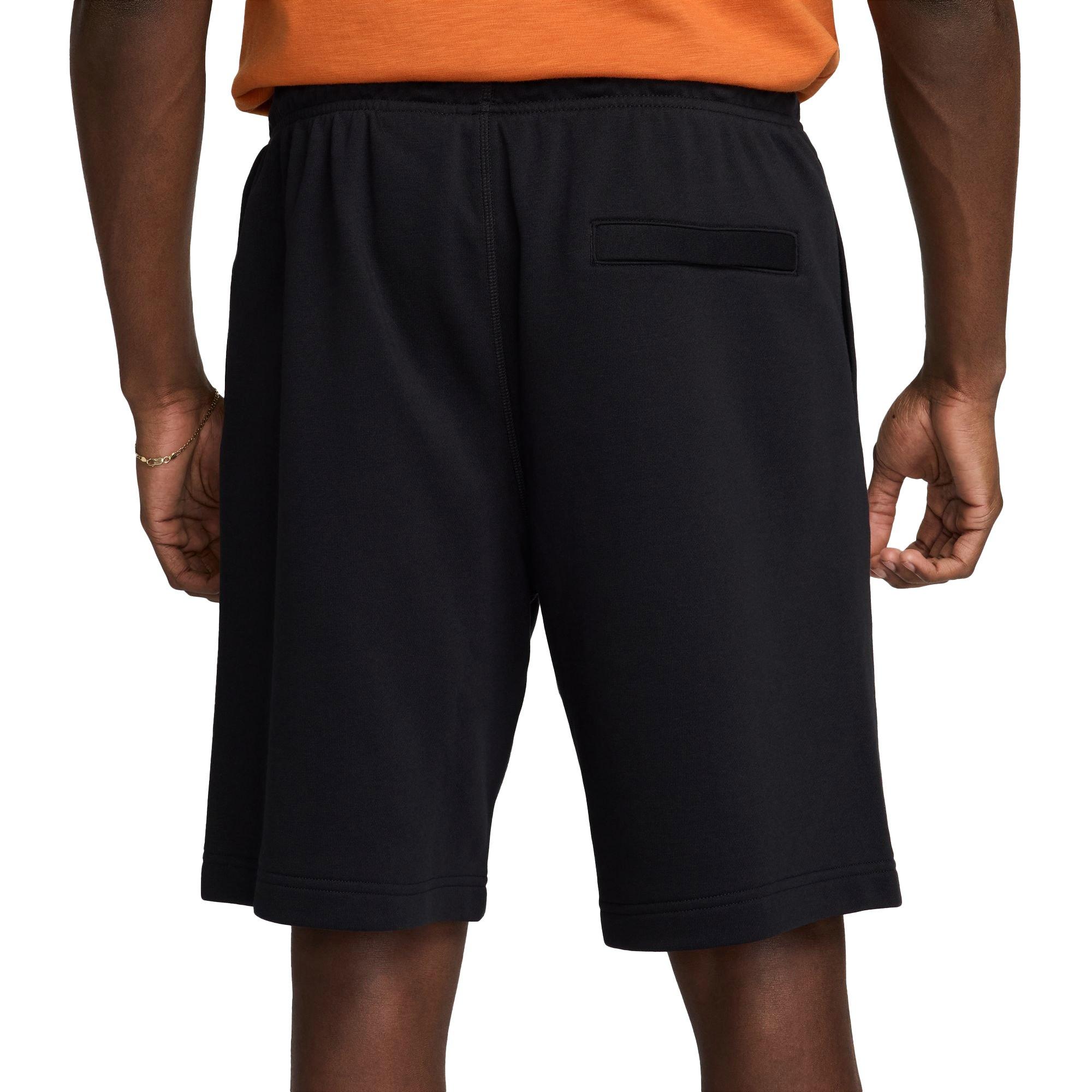 Nike Men's Club Fleece French Terry Shorts - BLACK Thumbnail View 2