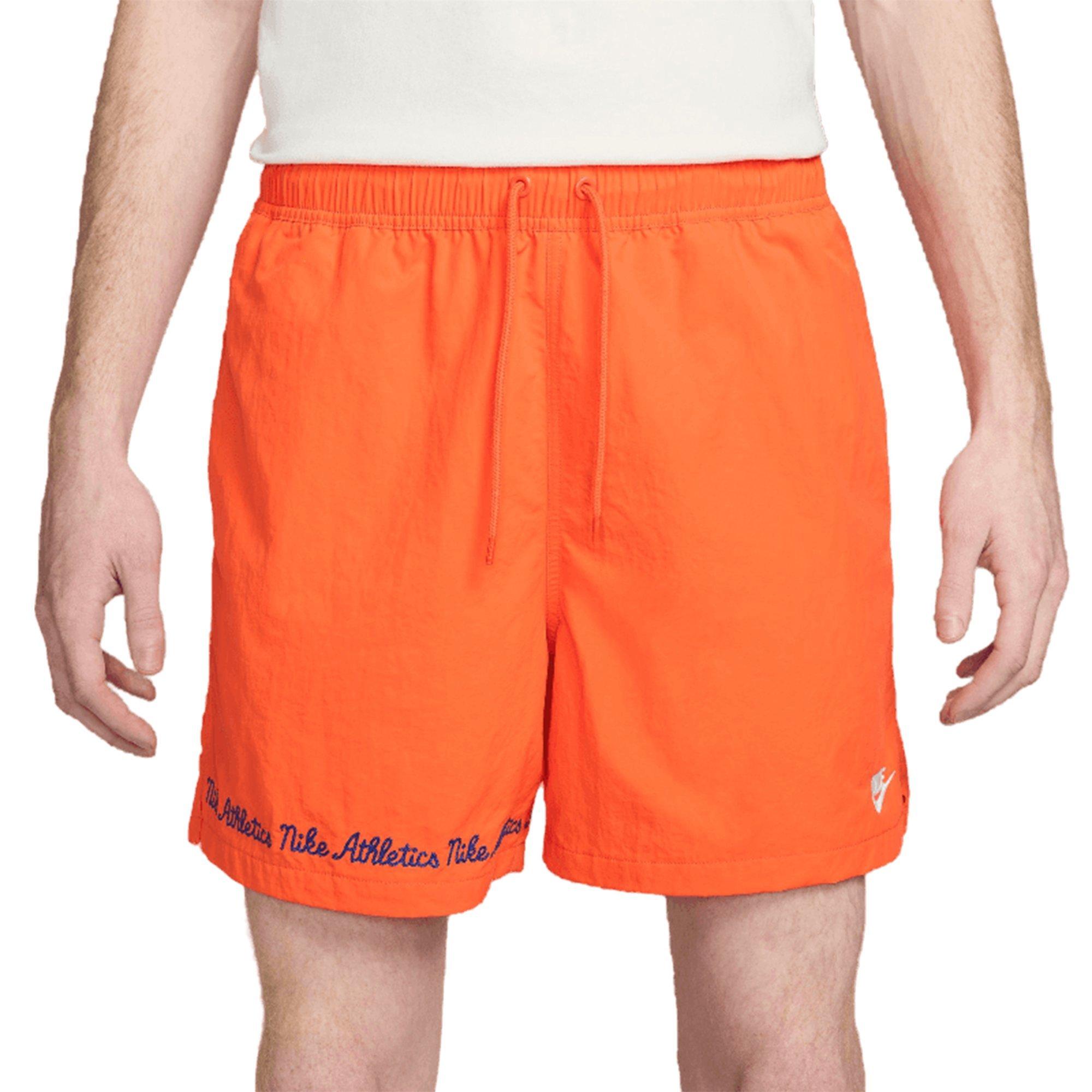 Nike Men's Woven Club Flow Shorts - ORANGE Thumbnail View 1