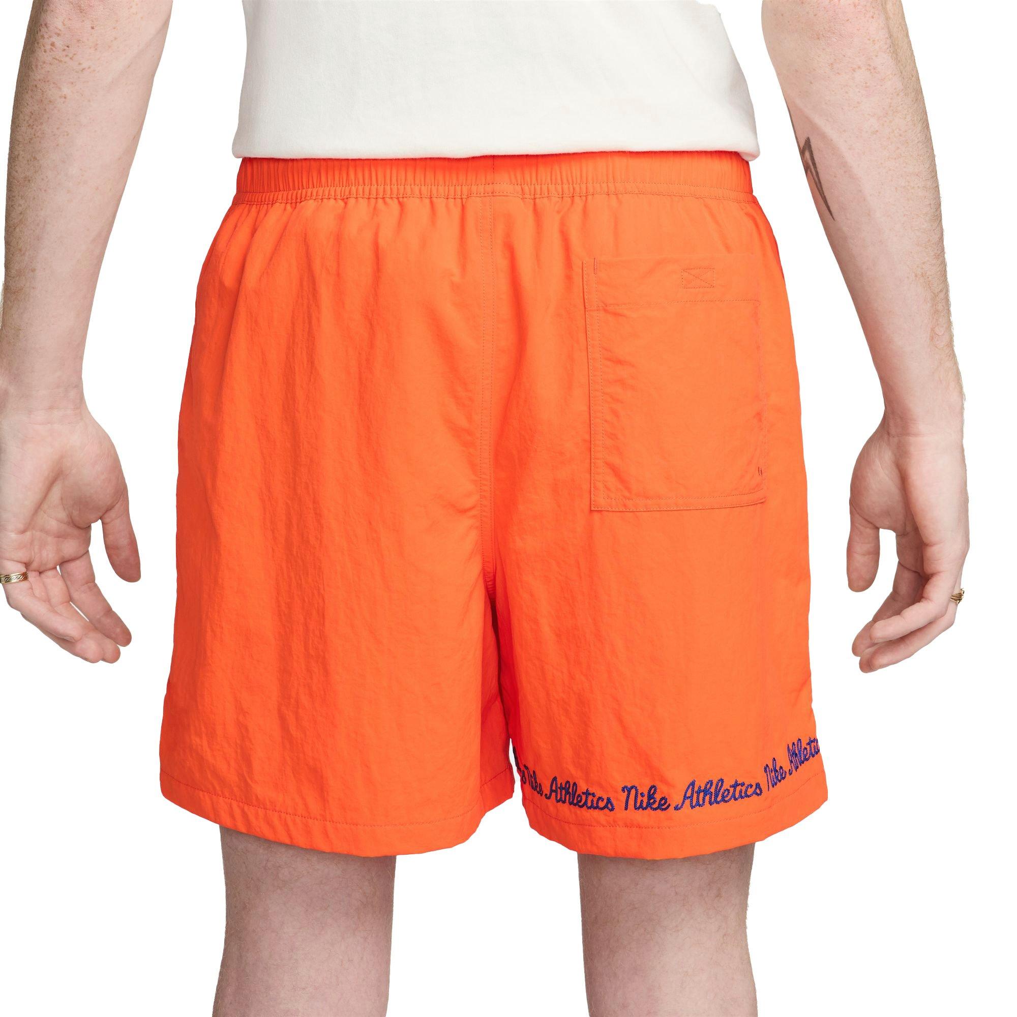 Nike Men's Woven Club Flow Shorts - ORANGE Thumbnail View 2
