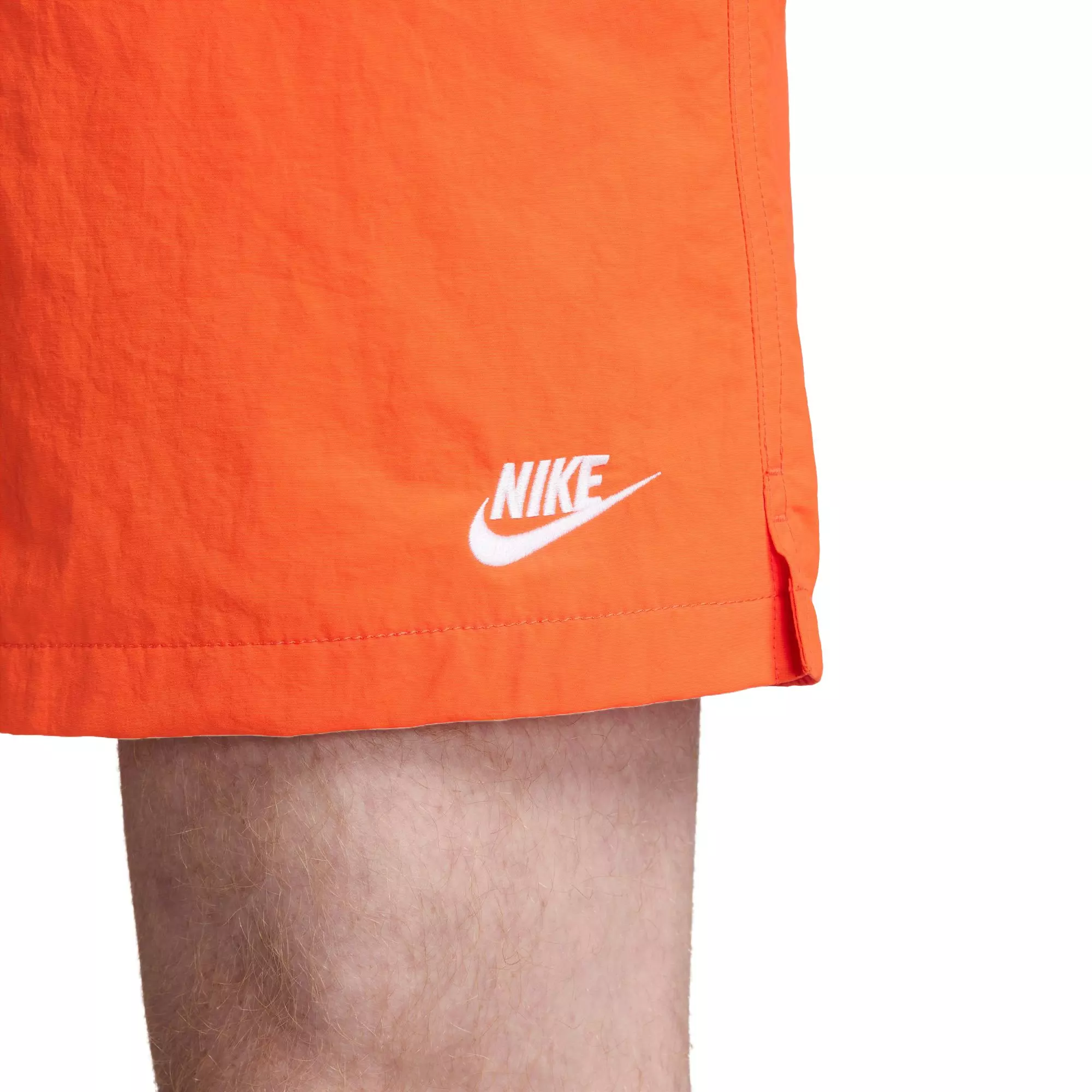 Nike Men's Woven Club Flow Shorts - ORANGE