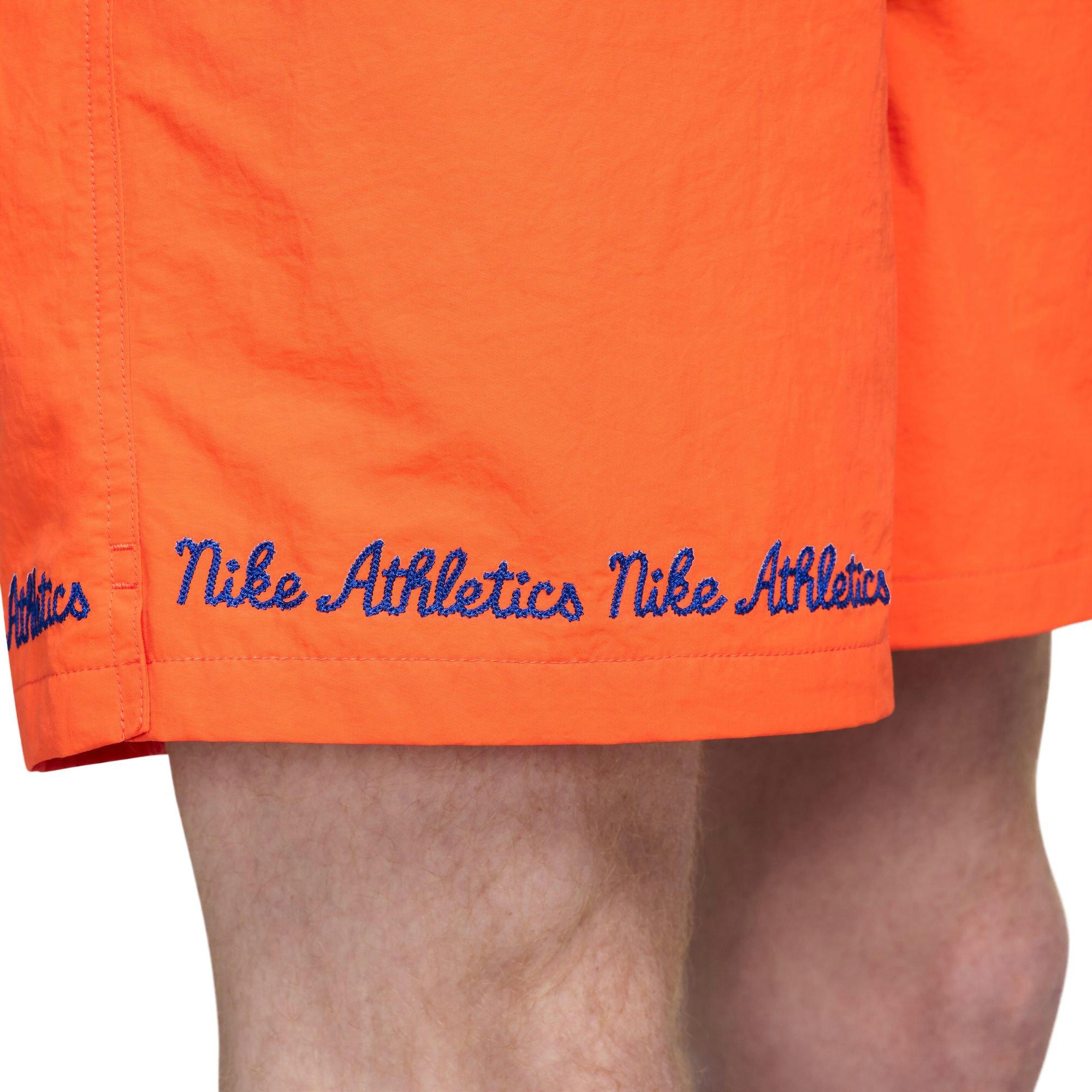 Nike Men's Woven Club Flow Shorts - ORANGE Thumbnail View 7