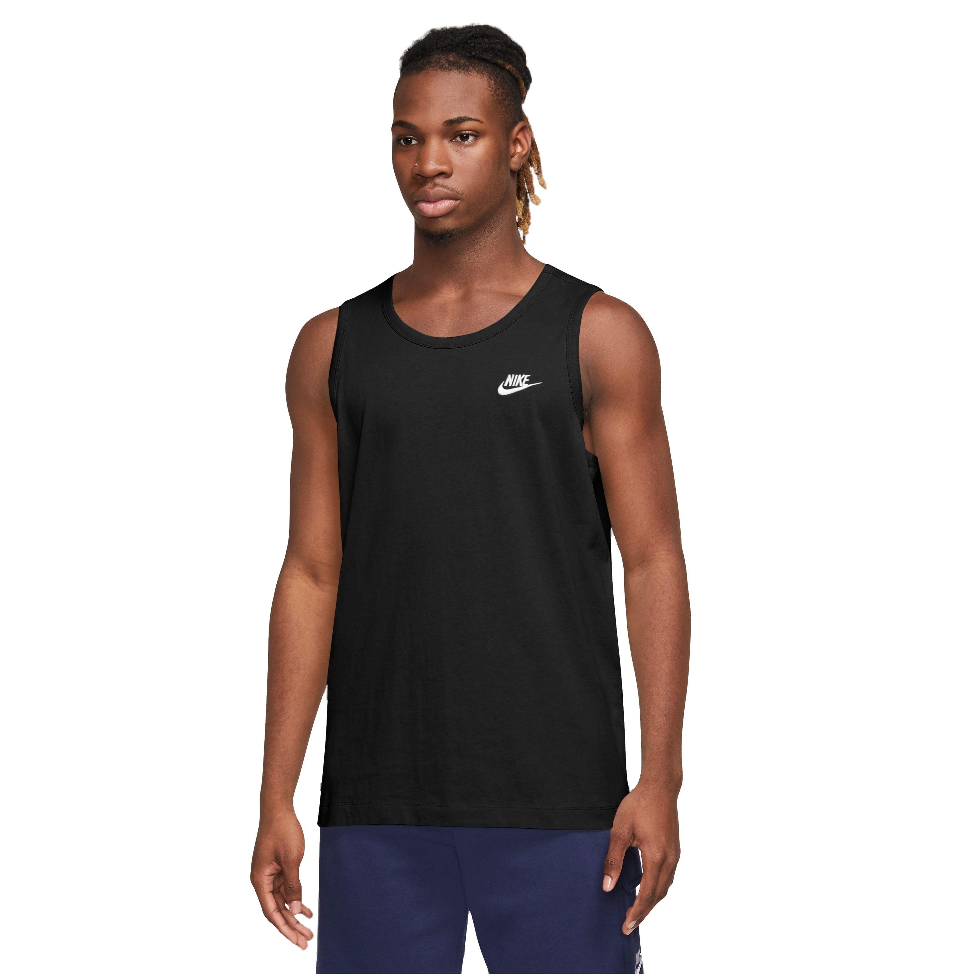 Nike Men's Sportswear Club Tank-Black - BLACK Thumbnail View 1