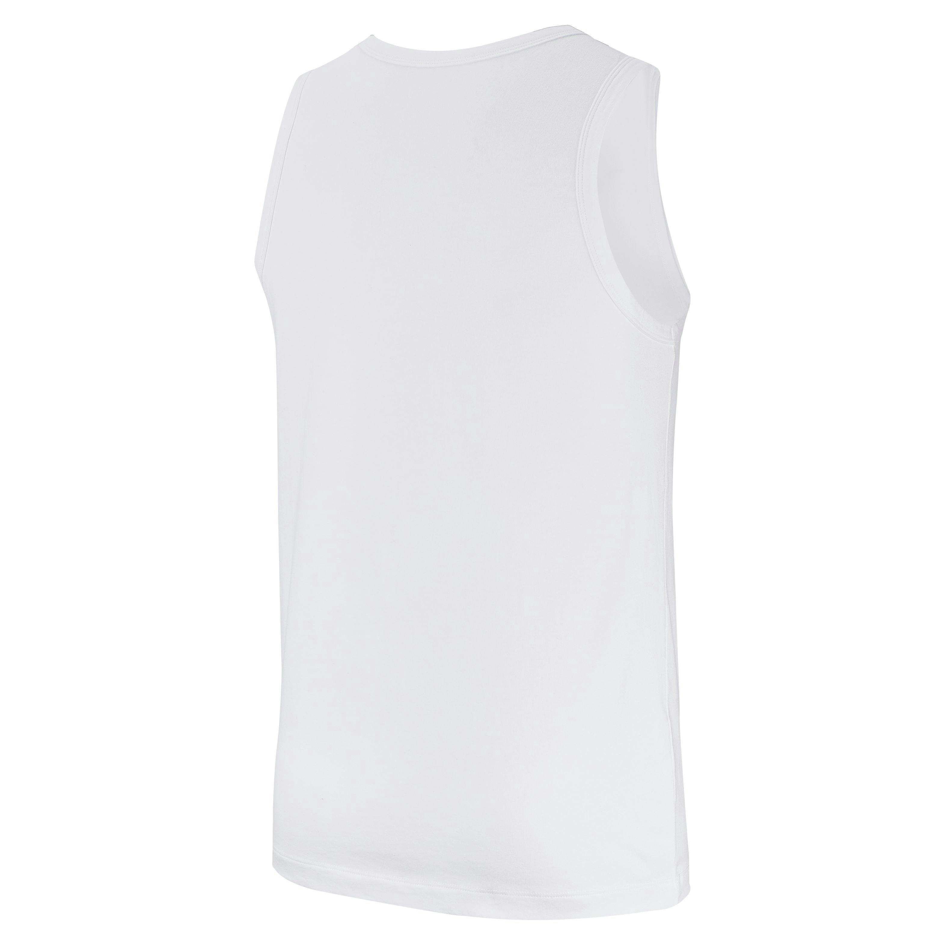 Nike Men's Sportswear Club Tank - White - WHITE Thumbnail View 6