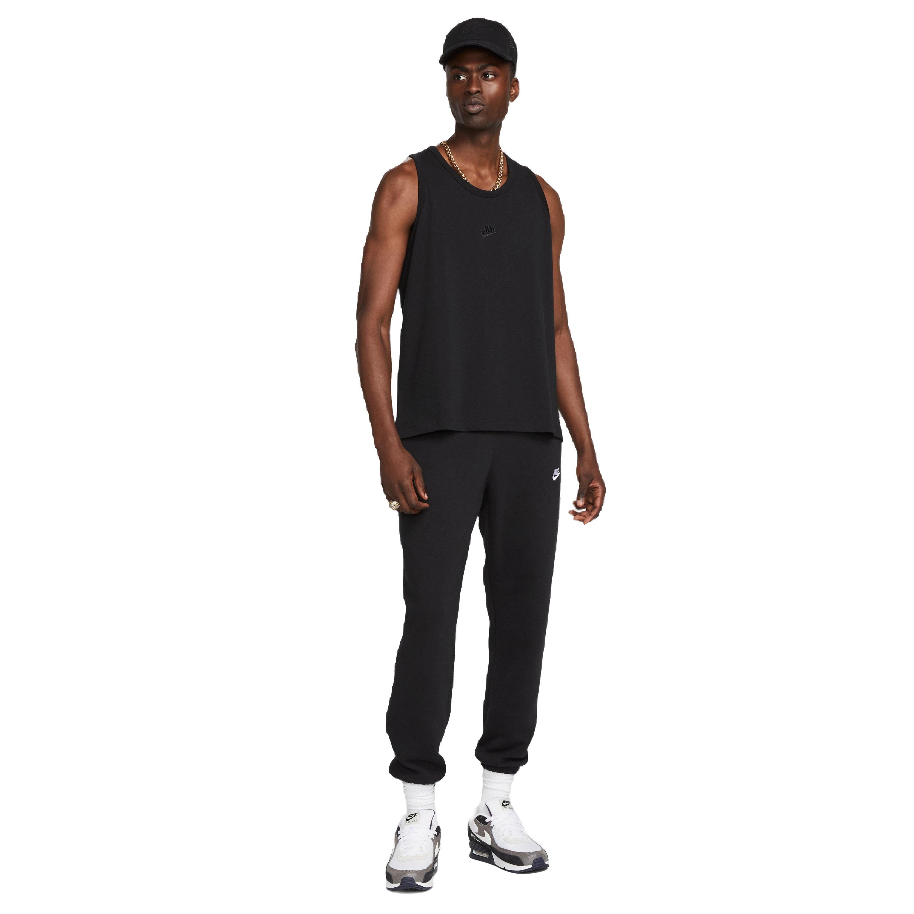 Nike Men's Sportswear Premium Essentials Tank - Black - BLACK Thumbnail View 4