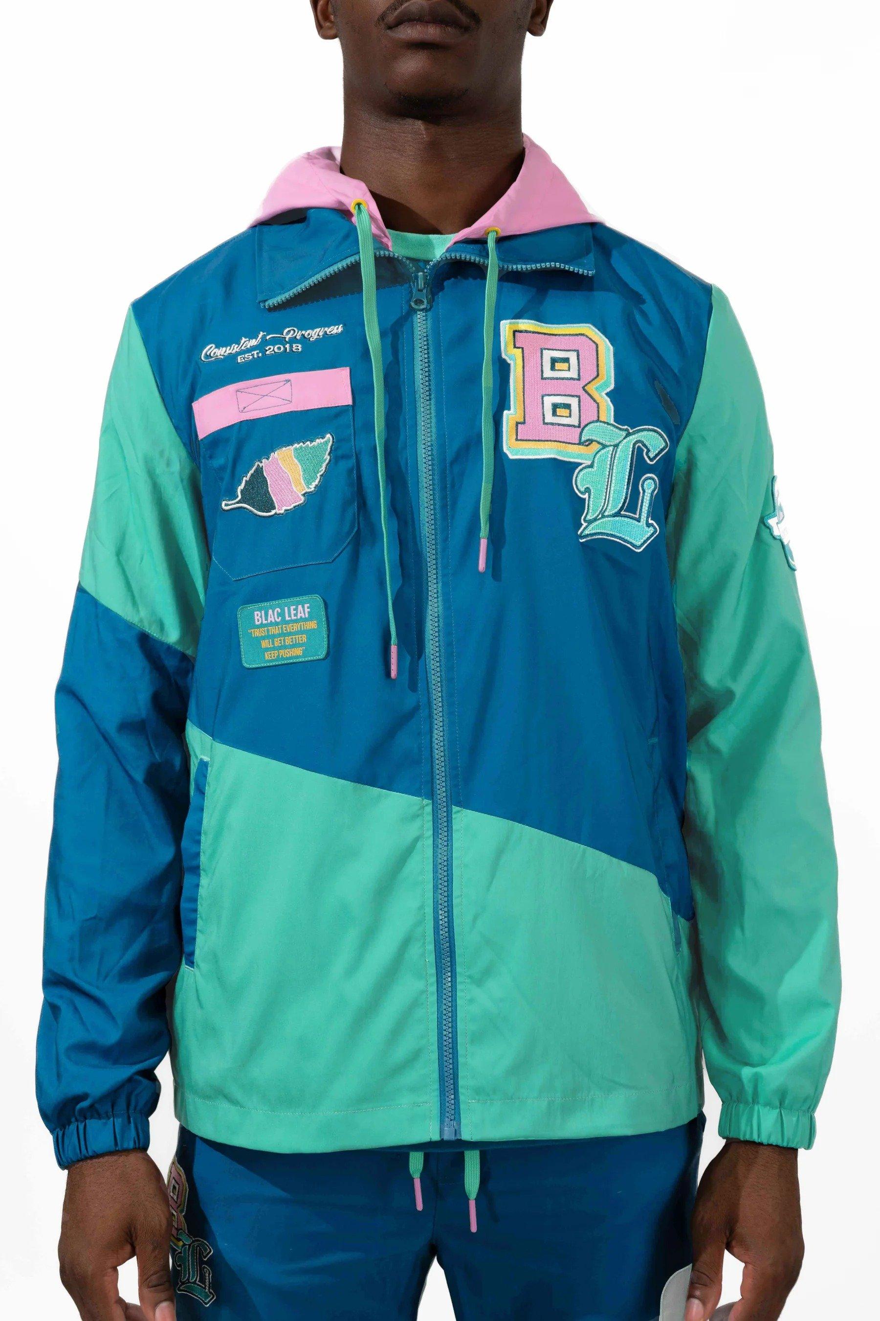 Blac Leaf Men's Progress Nylon Full Zip Jacket - TEAL