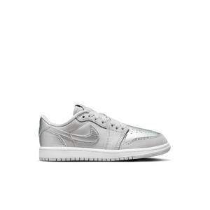 Jordan 1 Retro Low OG "Metallic Silver" Preschool Kids' Shoe
