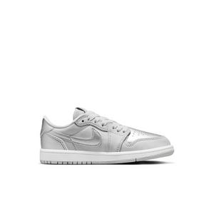 Jordan 1 Retro Low OG "Metallic Silver" Preschool Kids' Shoe