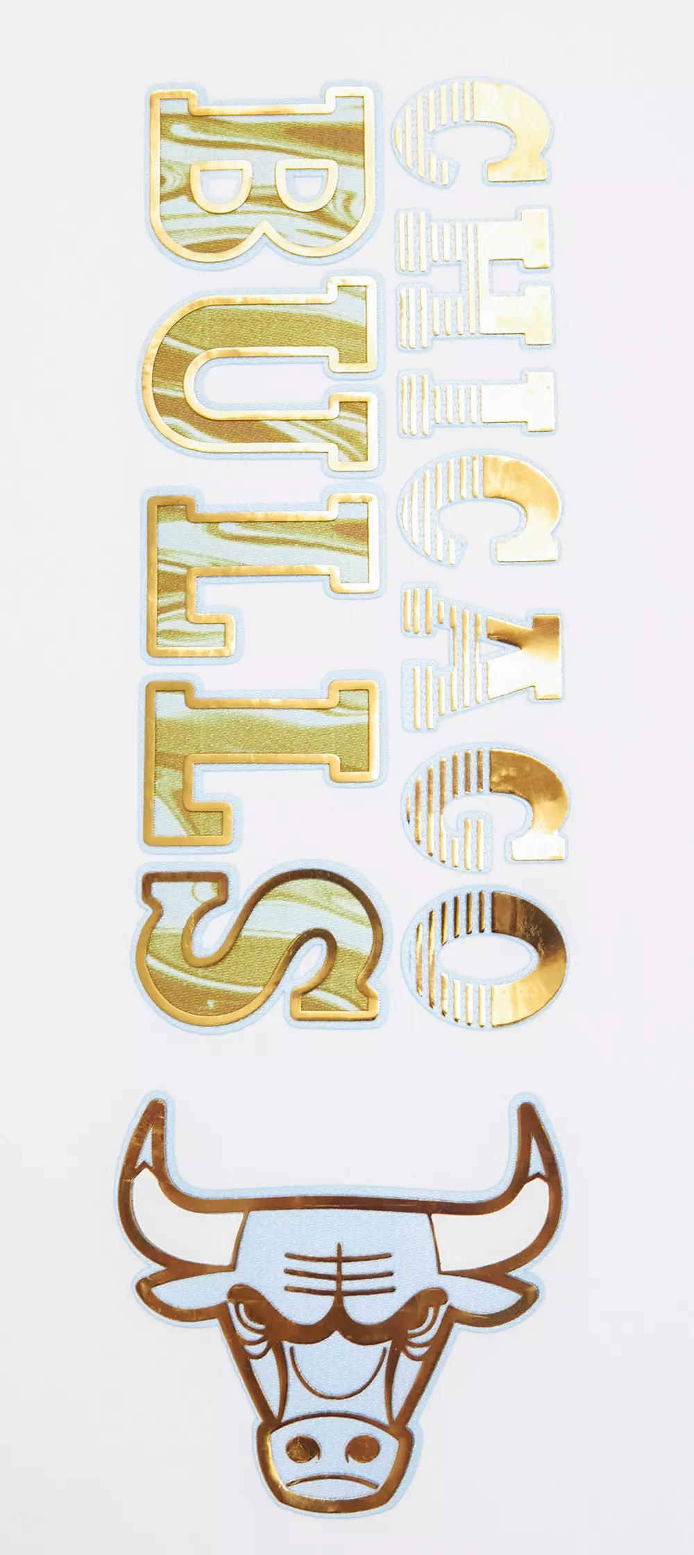 Pro Standard Women's Chicago Bulls BF Tee - White/Liquid Gold - WHITE