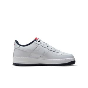 Nike Air Force 1 LV8 2 "Pure Platinum/Red" Grade School Boys' Shoe