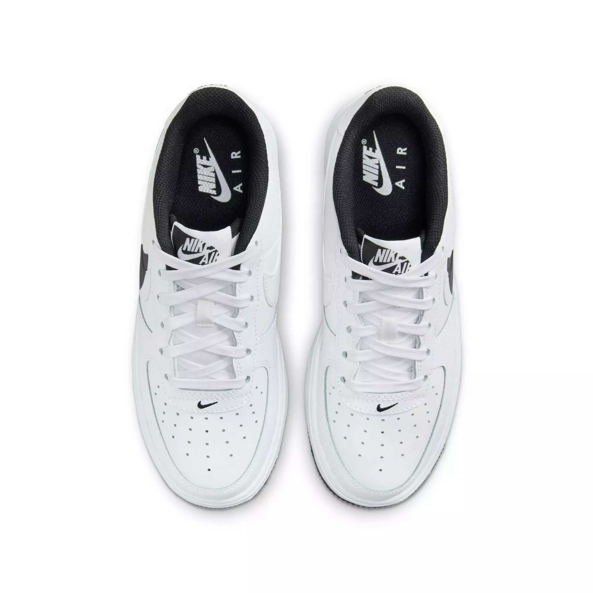 Nike Air Force 1 LV8 2 "White/Black" Grade School Boys' Shoe - WHITE/BLACK
