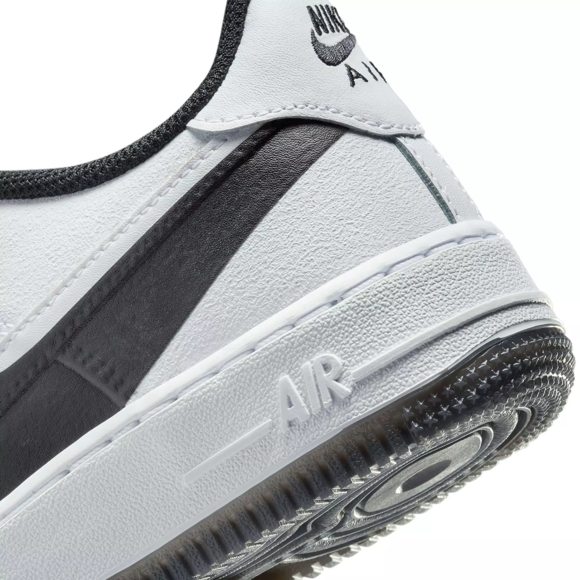 Nike Air Force 1 LV8 2 "White/Black" Grade School Boys' Shoe - WHITE/BLACK