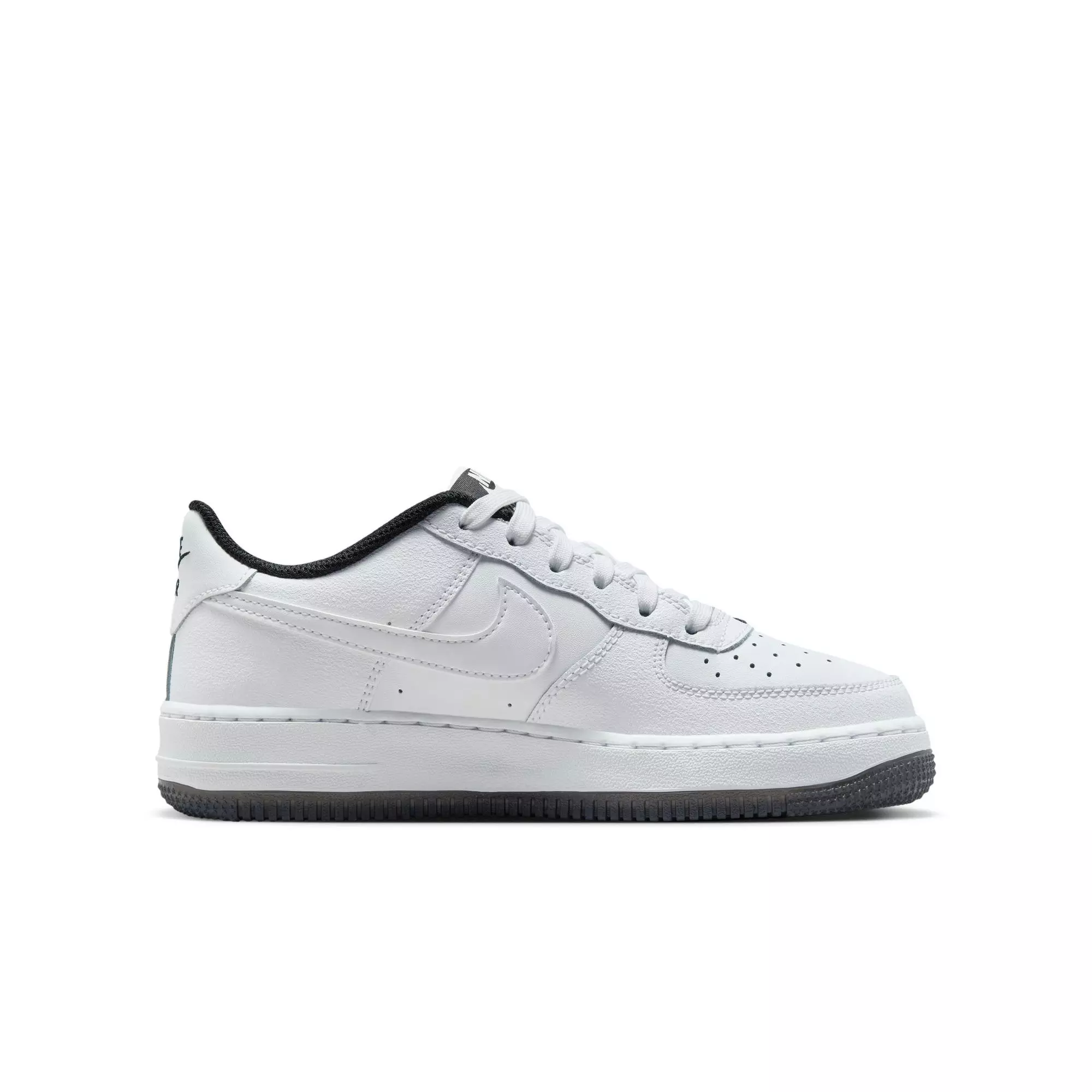 Nike Air Force 1 LV8 2 "White/Black" Grade School Boys' Shoe - WHITE/BLACK
