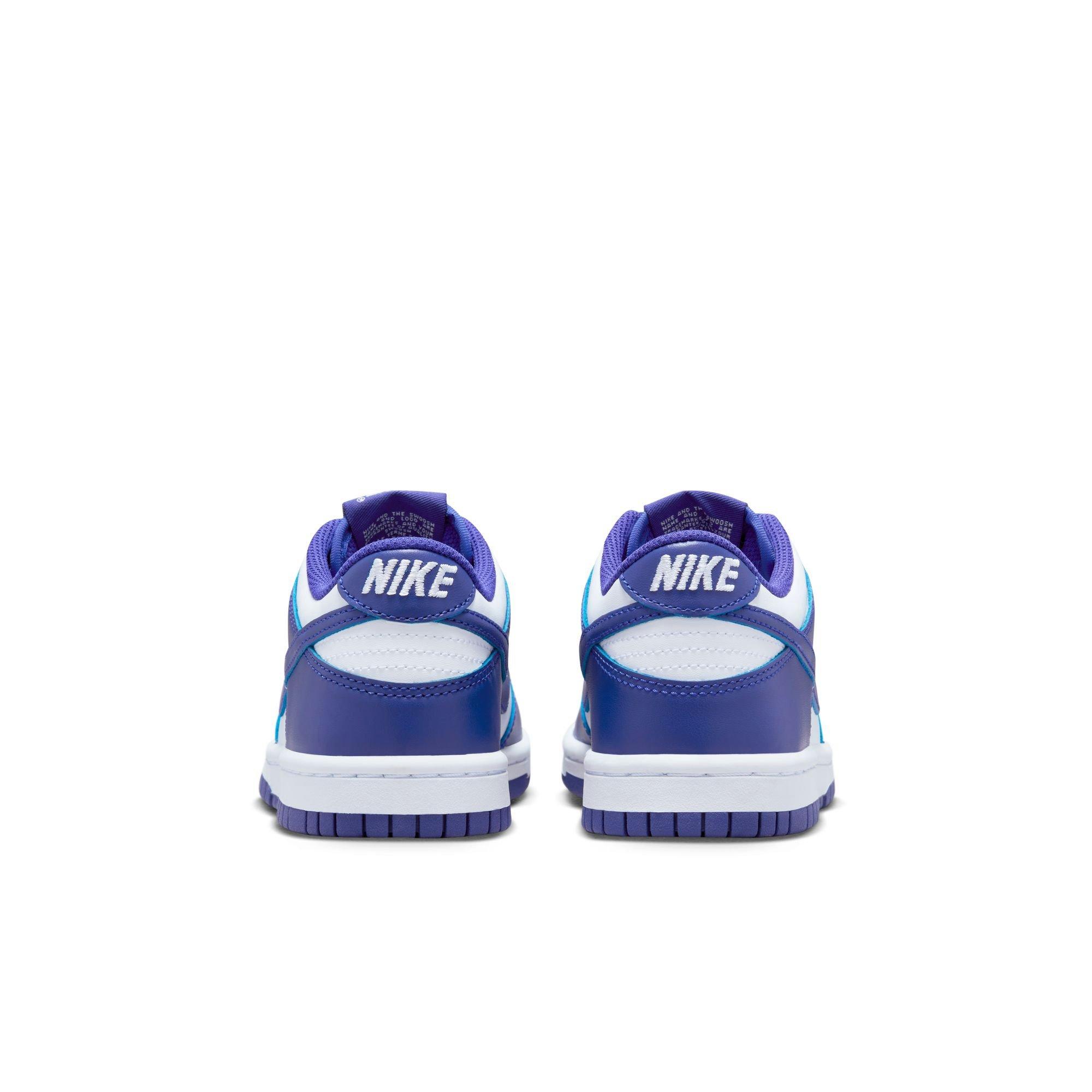 Nike Dunk Low Grade School Boys' "White/Concord/University Red" Shoe