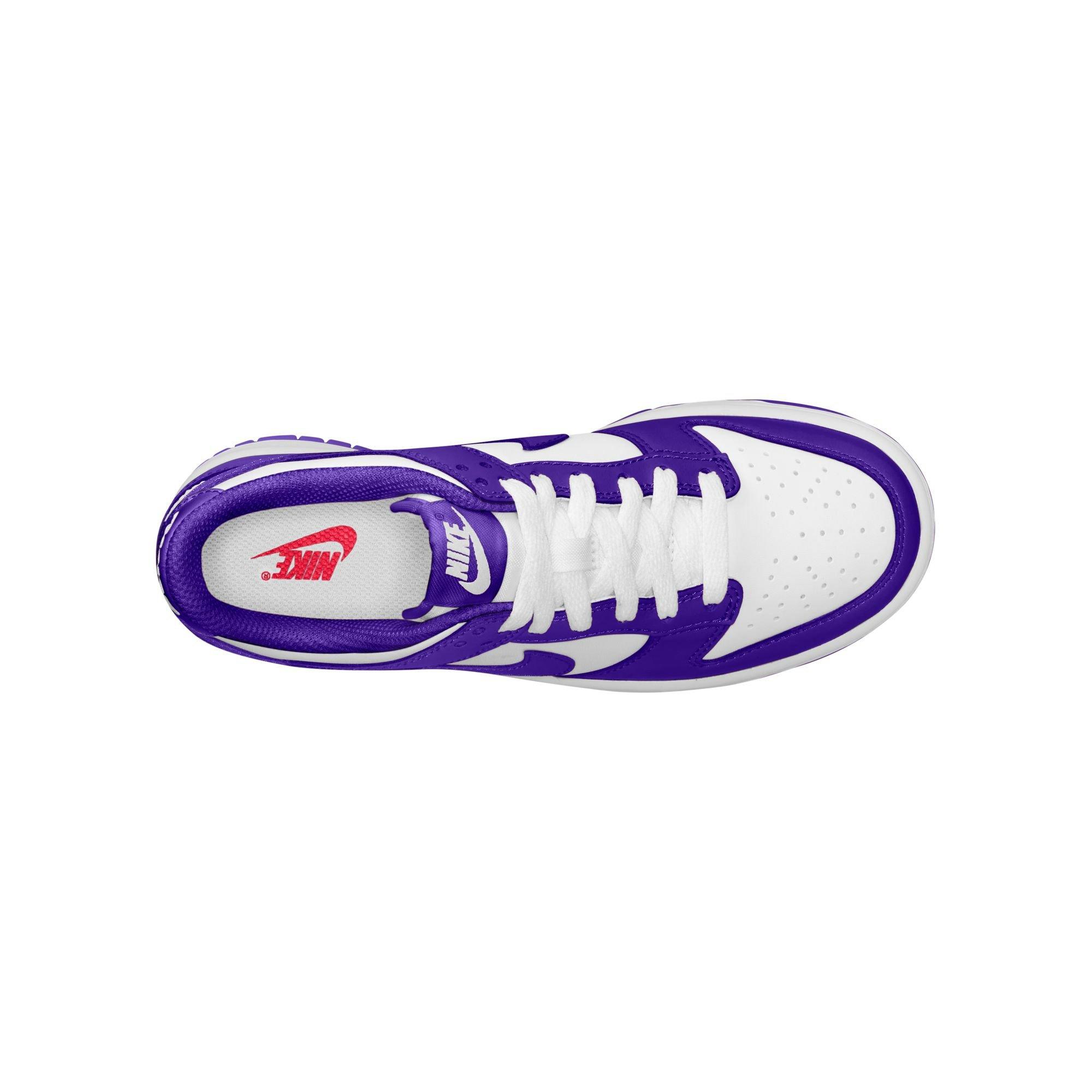 Nike Dunk Low Grade School Boys' "White/Concord/University Red" Shoe