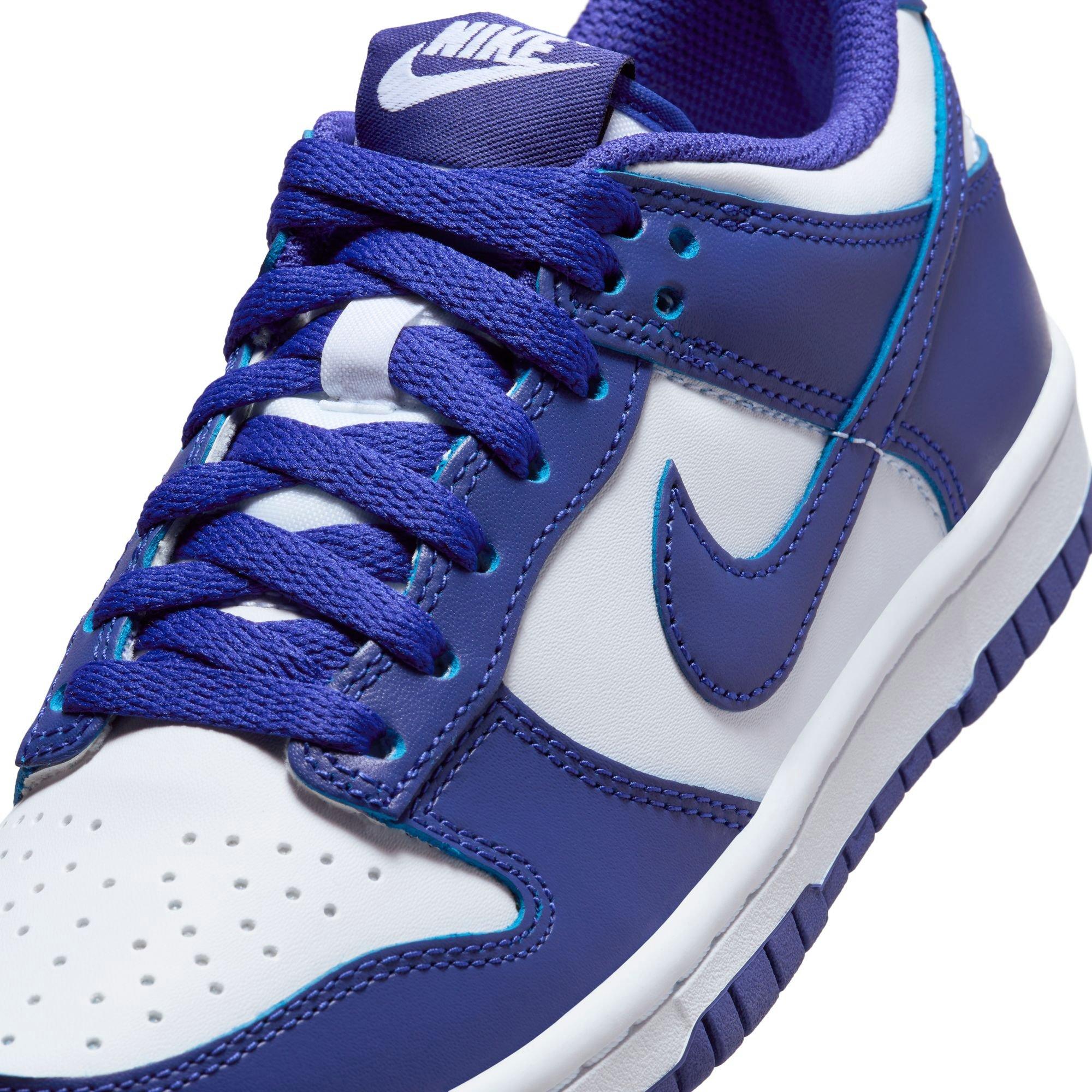 Nike Dunk Low Grade School Boys' "White/Concord/University Red" Shoe