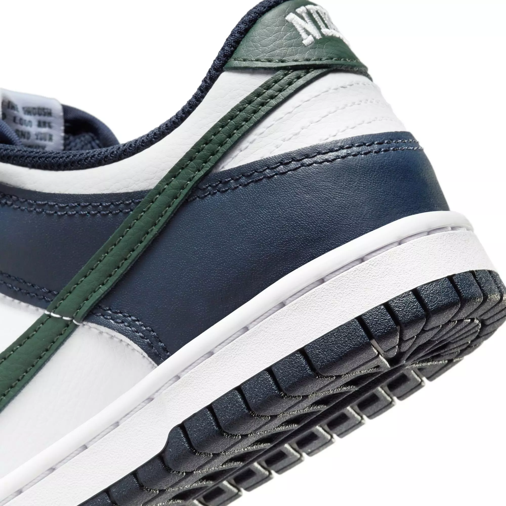 Nike Dunk Low "Obsidian/Vintage Green/White" Grade School Boys' Shoe - BLACK/GREEN