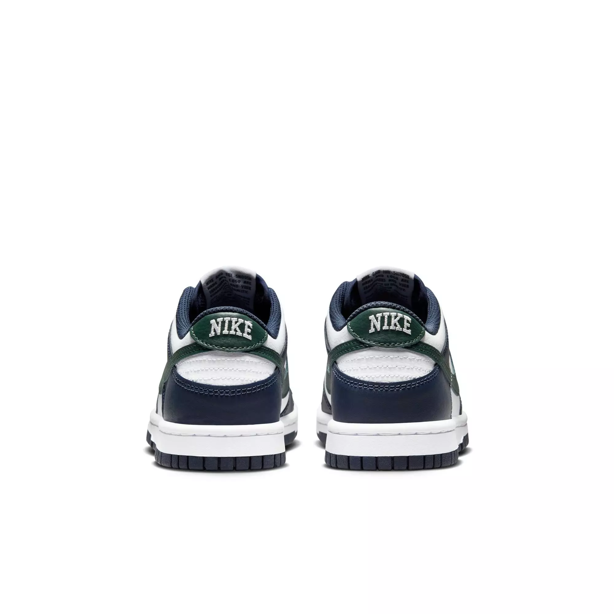 Nike Dunk Low "Obsidian/Vintage Green/White" Grade School Boys' Shoe - BLACK/GREEN