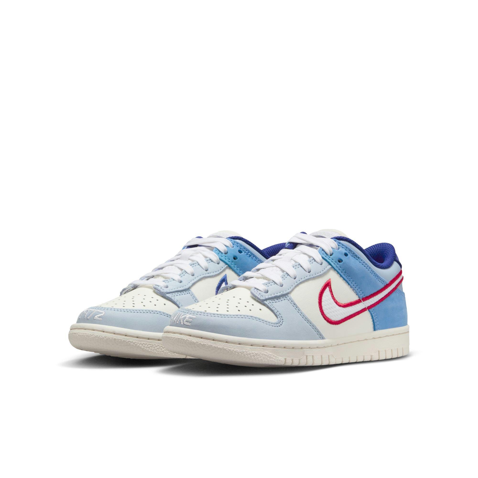 Nike Dunk Low Grade School Boys' "Sail/White/Lt Armory Blue" Shoe