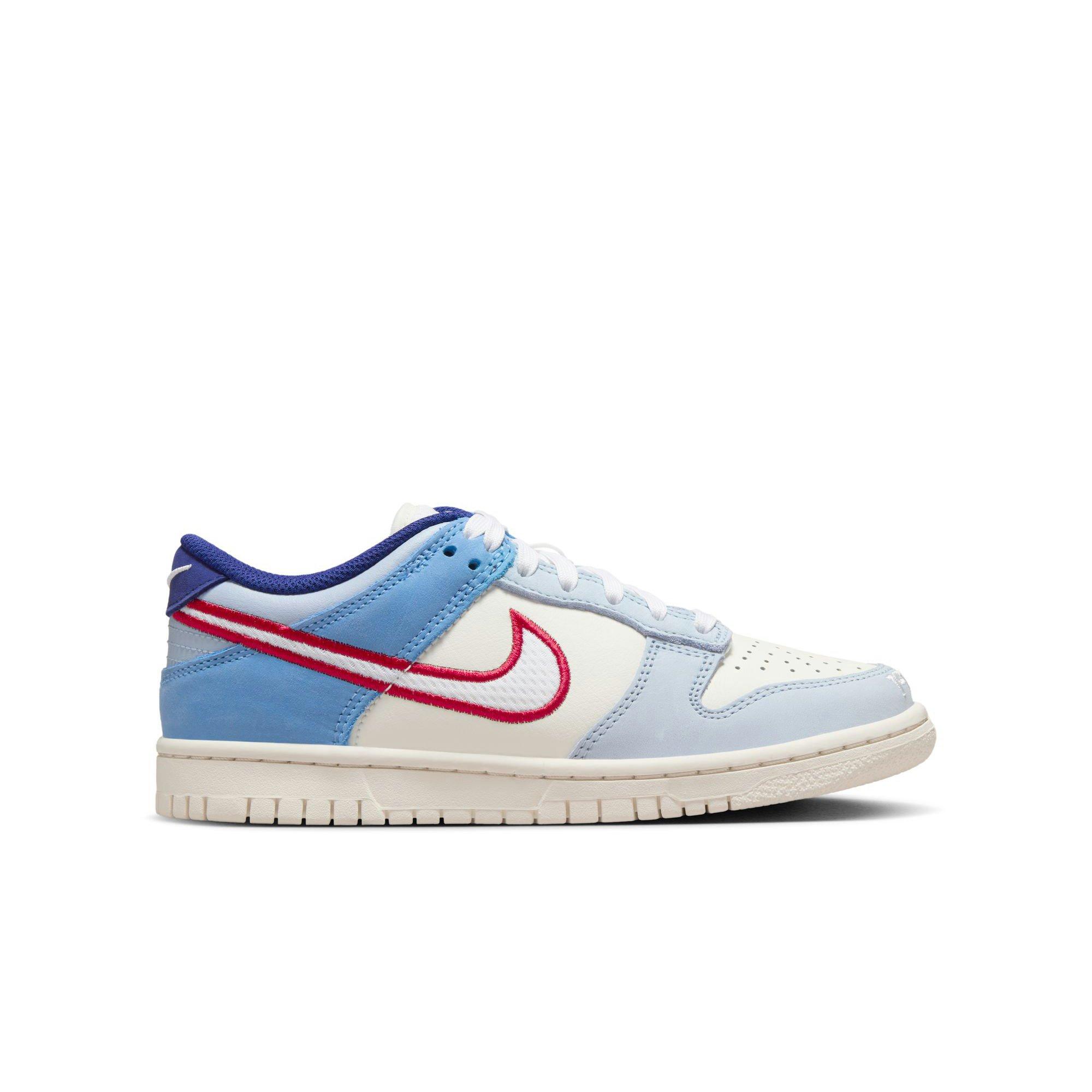 Nike Dunk Low Grade School Boys' "Sail/White/Lt Armory Blue" Shoe