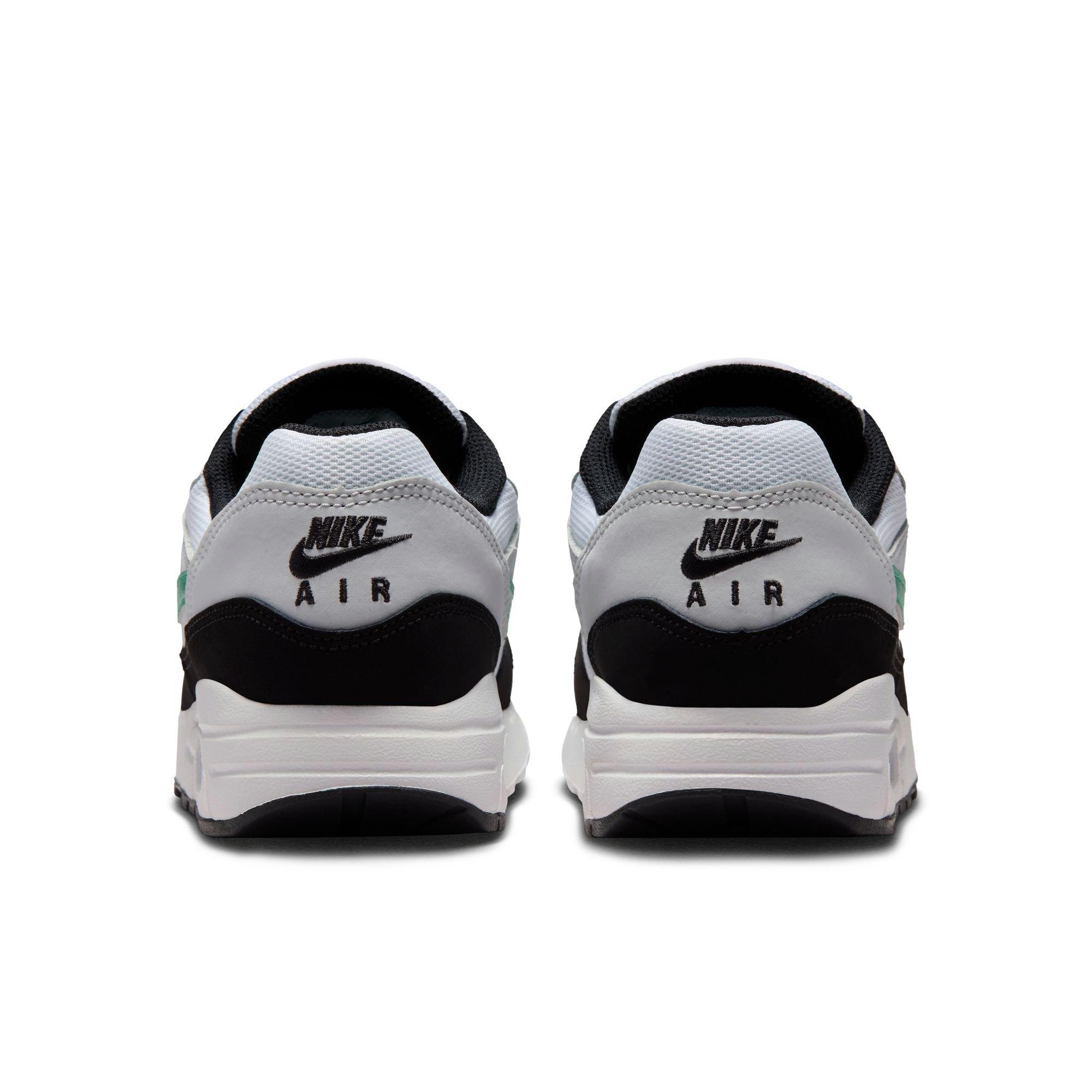 Nike Air Max 1 Grade School Boys' White/Stadium Green/Pure Platinum/Black Shoe