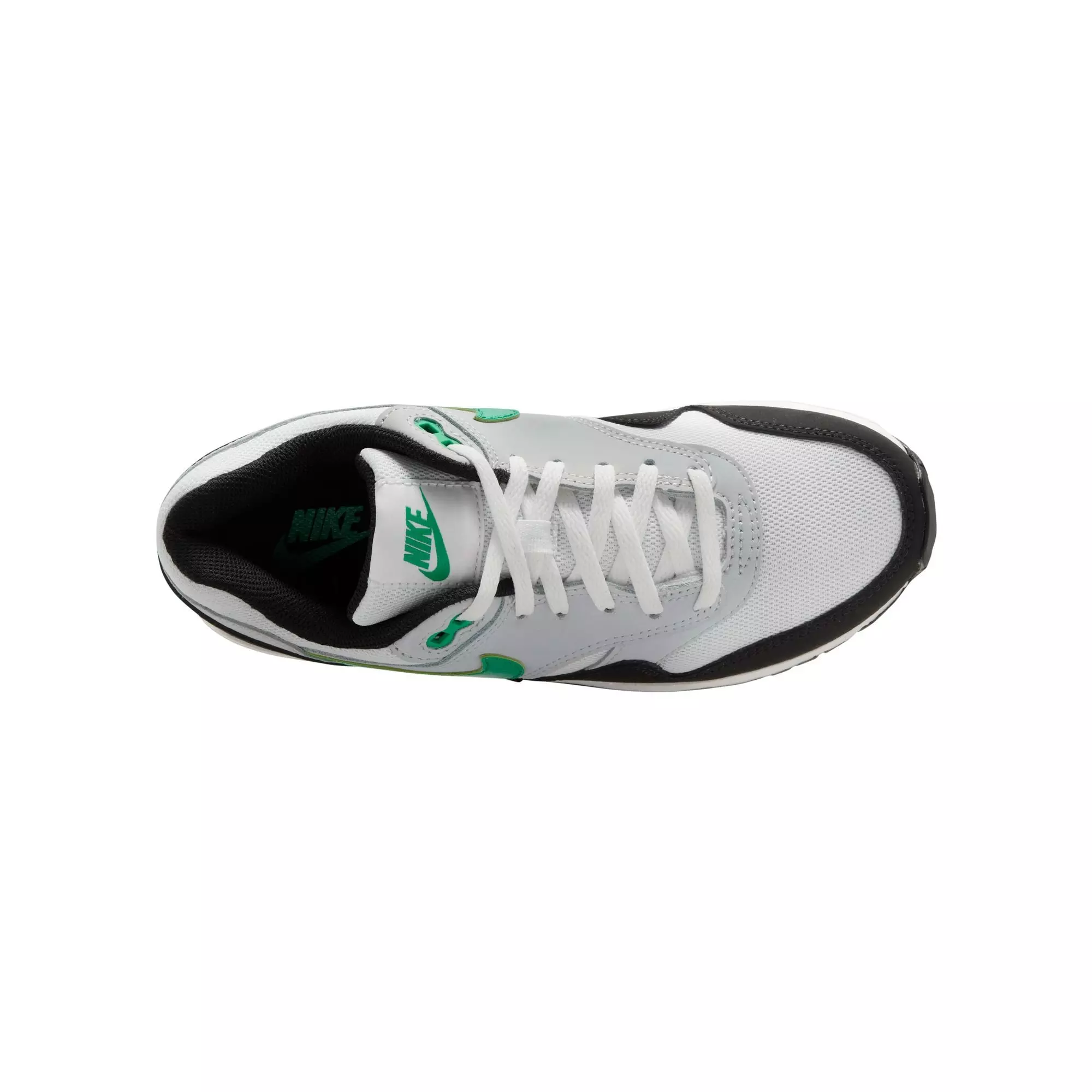Nike Air Max 1 "White/Stadium Green/Pure Platinum/Black" Grade School Boys' Shoe - WHITE/GREEN