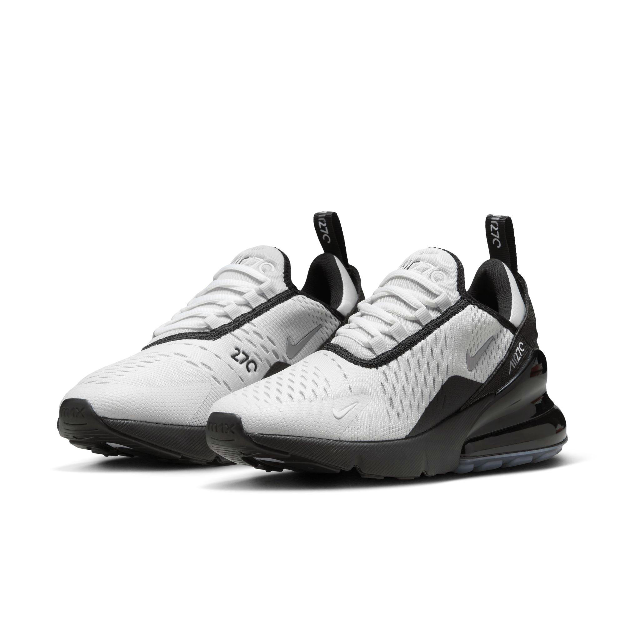 Nike Air Max 270 "Photon Dust/MTLC Cool Grey/Black" Grade School Boys' Shoe - GREY/BLACK/WHITE Thumbnail View 5