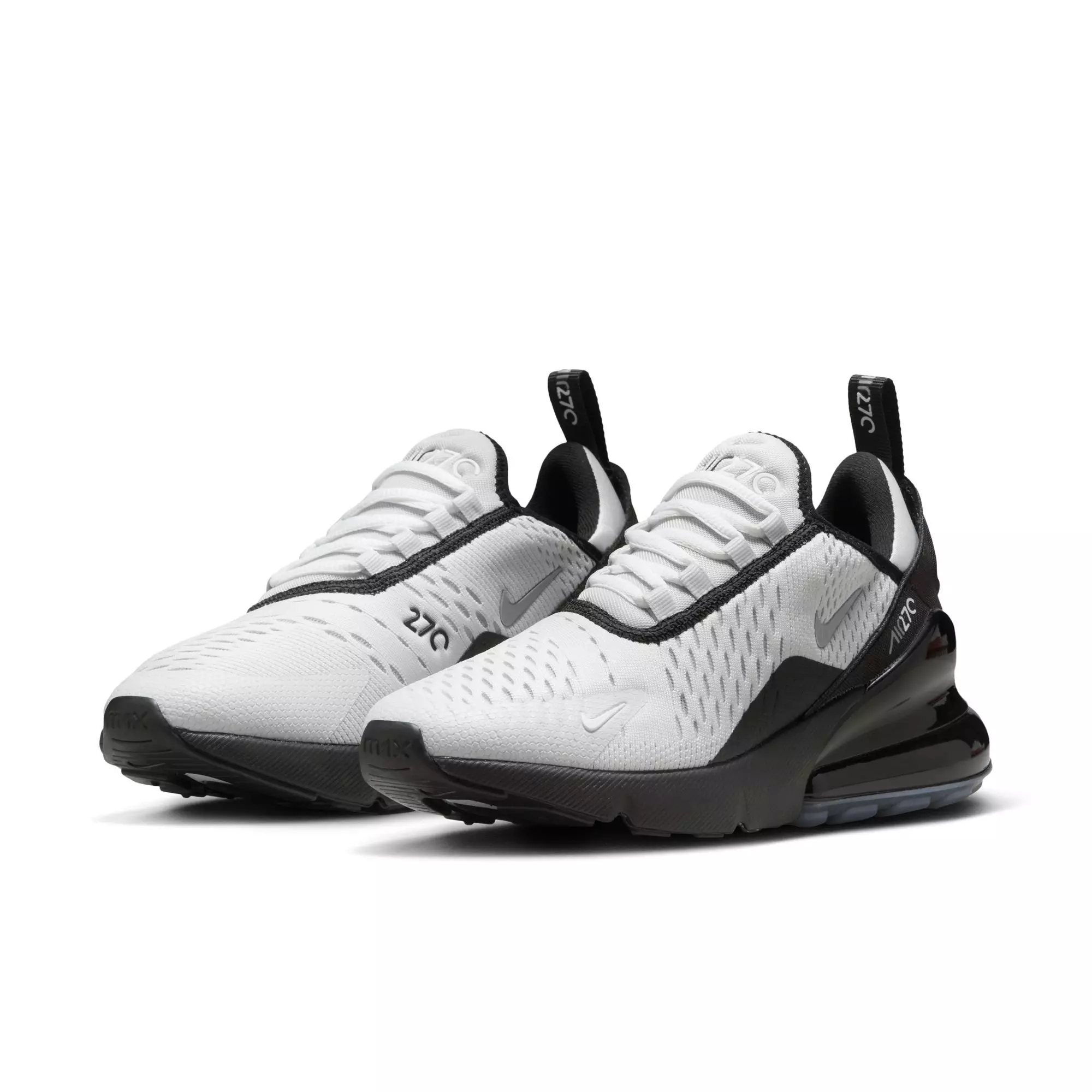 Nike Air Max 270 "Photon Dust/MTLC Cool Grey/Black" Grade School Boys' Shoe - GREY/BLACK/WHITE