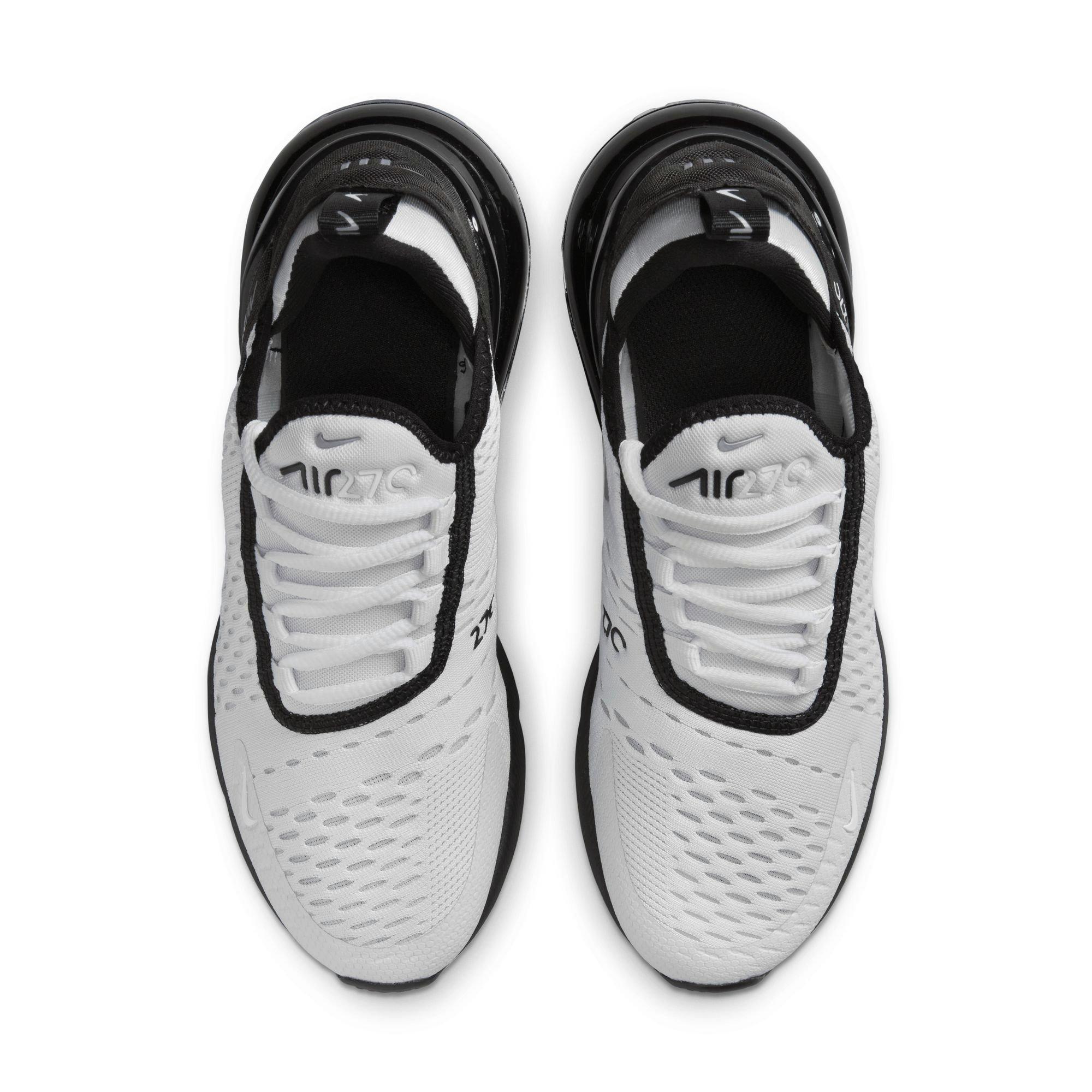 Nike Air Max 270 "Photon Dust/MTLC Cool Grey/Black" Grade School Boys' Shoe - GREY/BLACK/WHITE Thumbnail View 7