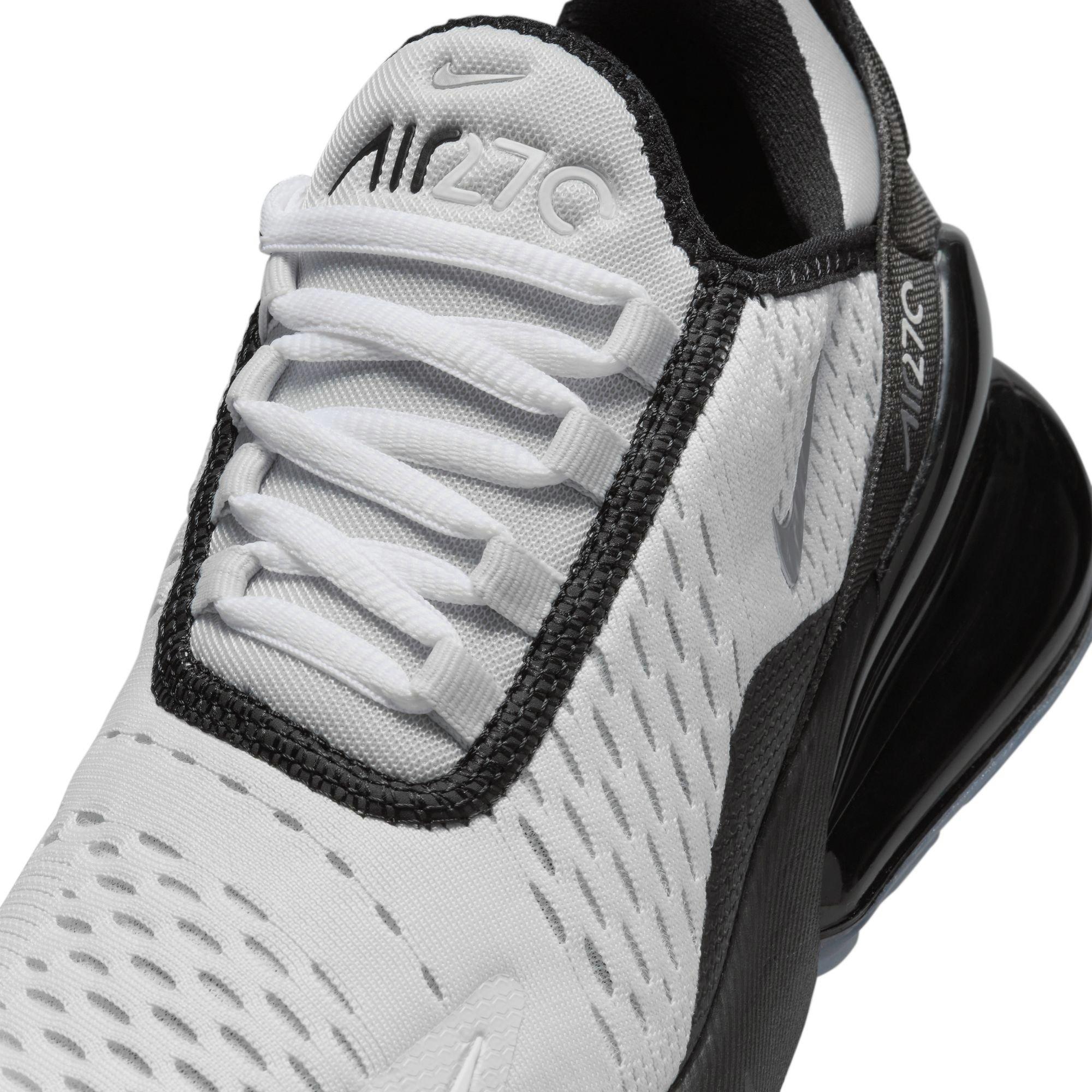 Nike Air Max 270 "Photon Dust/MTLC Cool Grey/Black" Grade School Boys' Shoe - GREY/BLACK/WHITE Thumbnail View 10