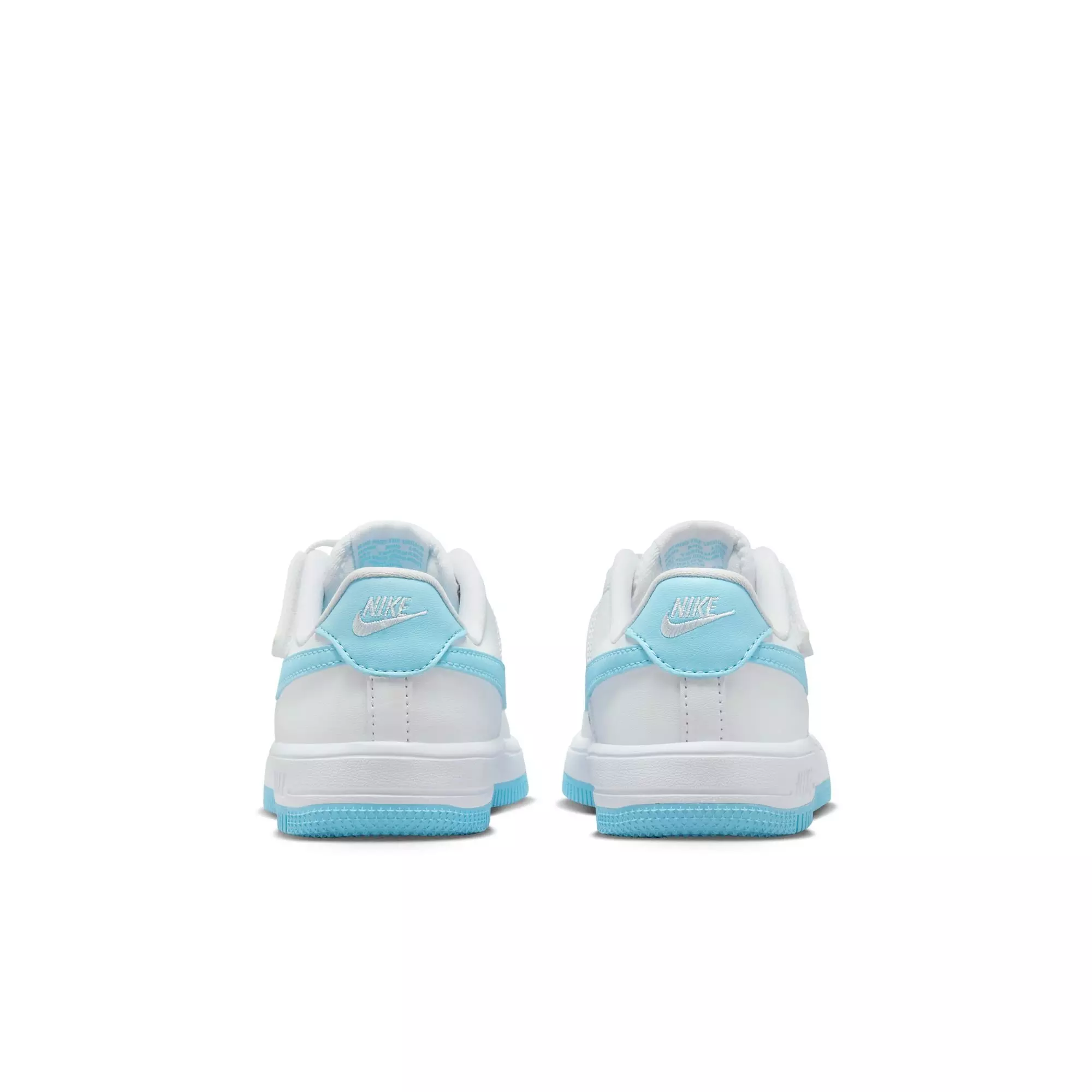 Nike Air Force 1 Low EasyOn "White/Aquarius Blue" Preschool Boys' Shoe - WHITE/BLUE