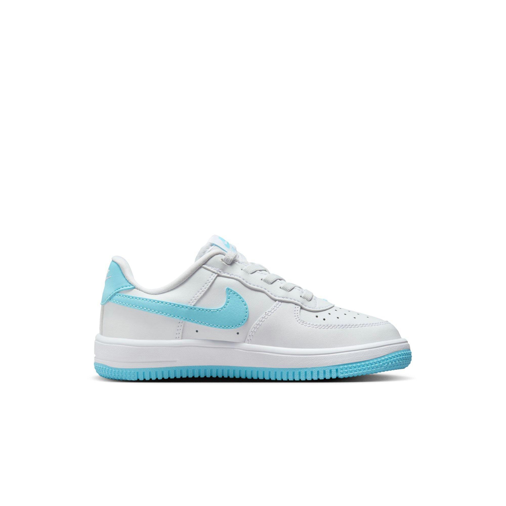 Nike Air Force 1 Low EasyOn Preschool Boys' White/Aquarius Blue Shoe