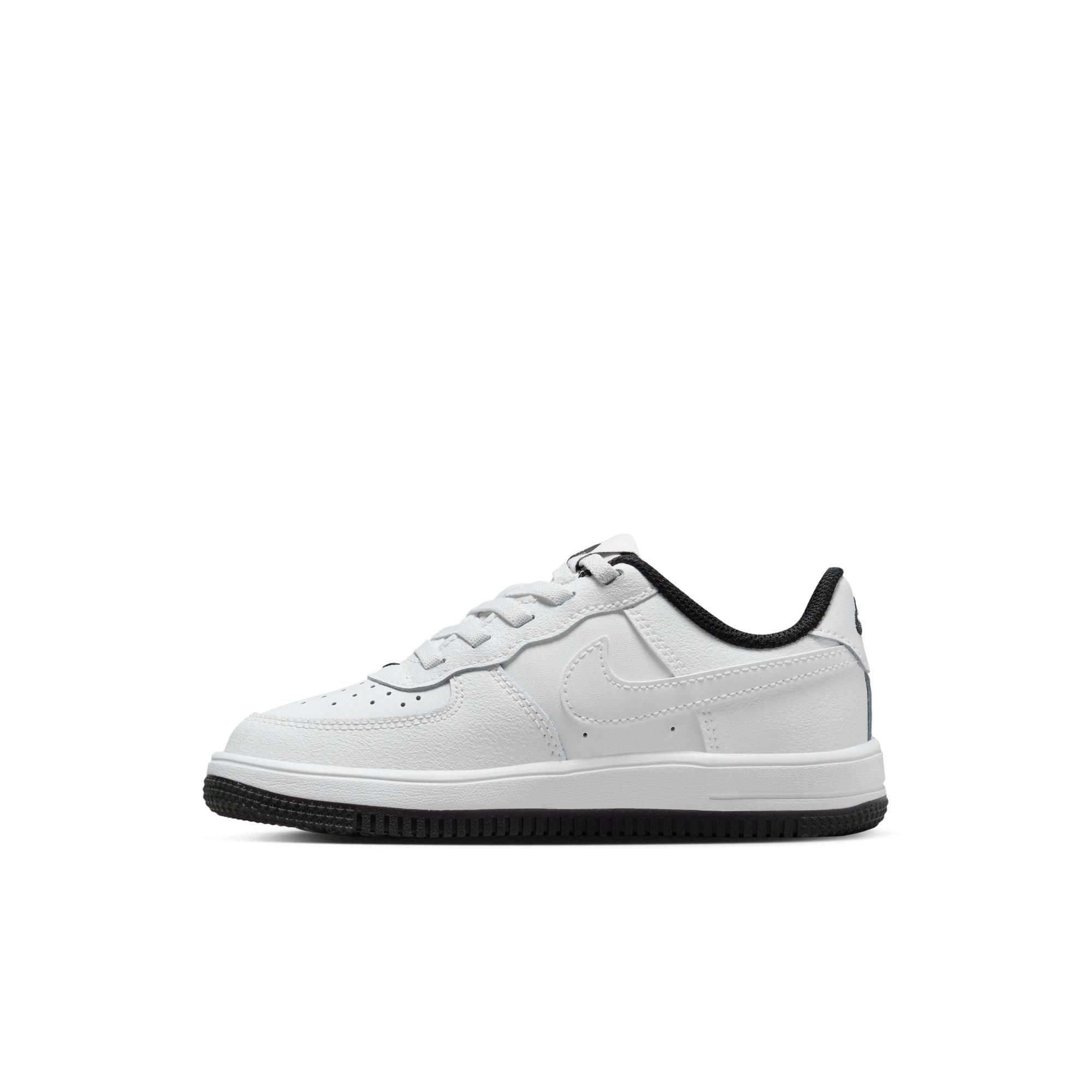 Nike Air Force 1 Low EasyOn "White/Black" Preschool Boys' Shoe - WHITE/BLACK Thumbnail View 4