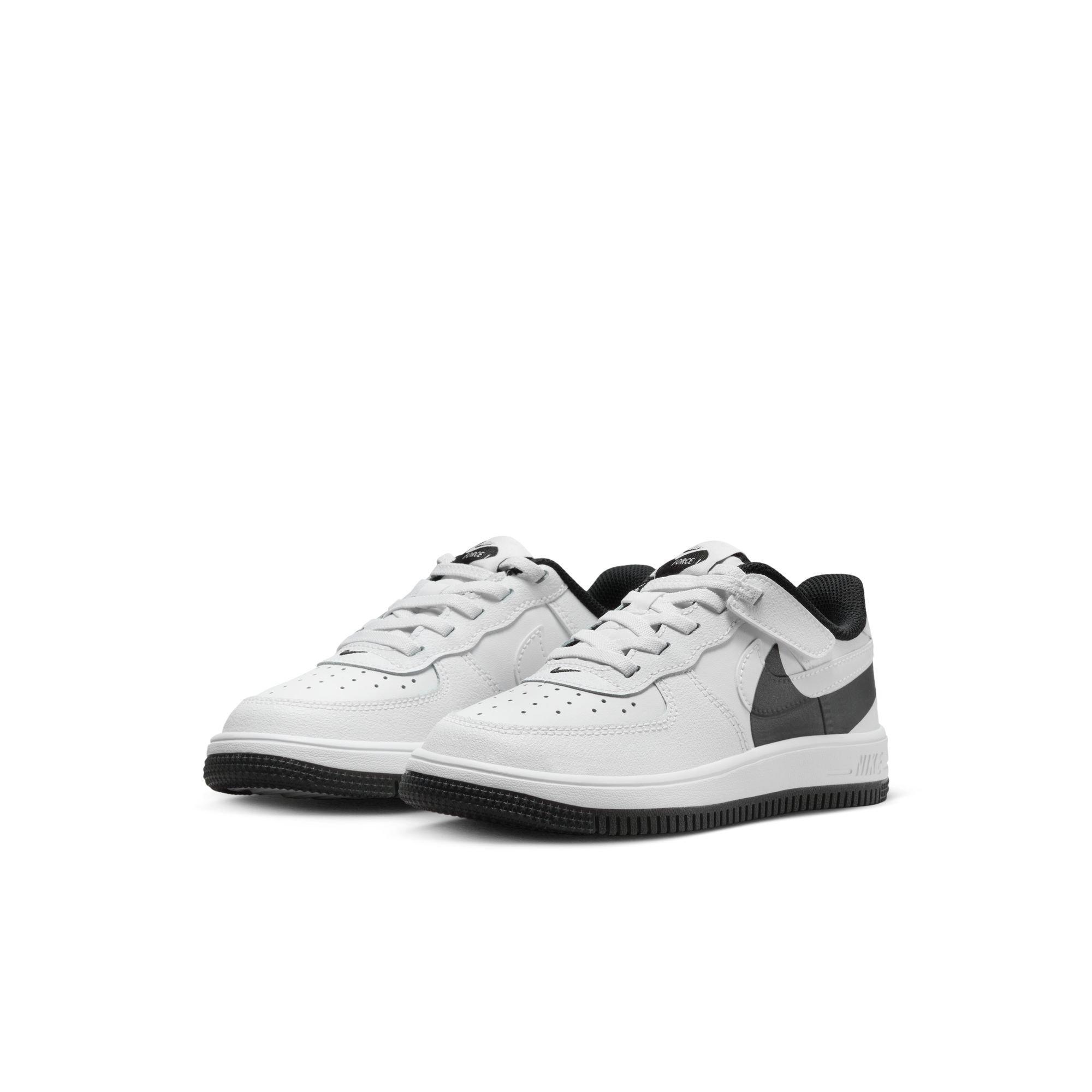 Nike Air Force 1 Low EasyOn "White/Black" Preschool Boys' Shoe - WHITE/BLACK Thumbnail View 5