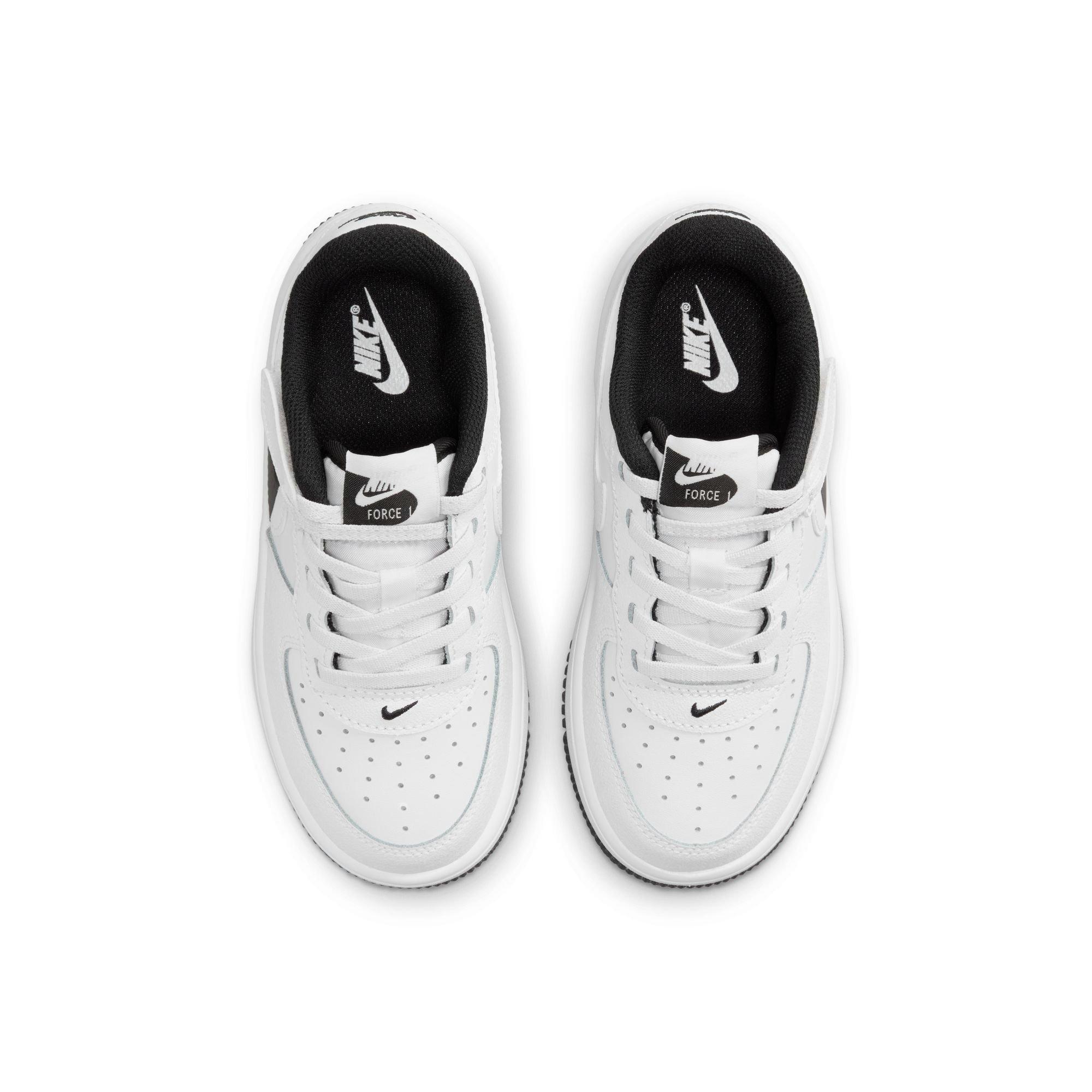 Nike Air Force 1 Low EasyOn "White/Black" Preschool Boys' Shoe - WHITE/BLACK Thumbnail View 7