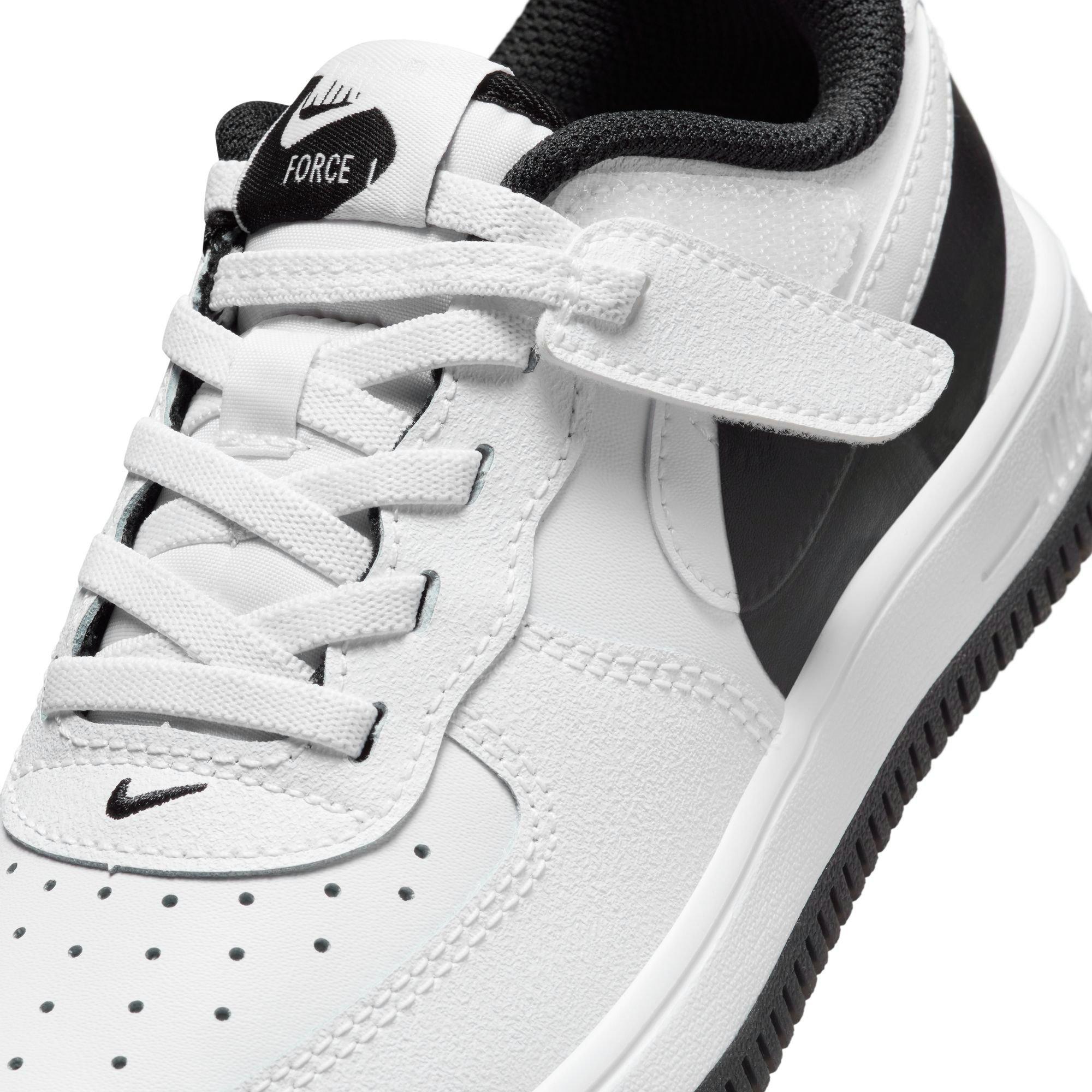 Nike Air Force 1 Low EasyOn "White/Black" Preschool Boys' Shoe - WHITE/BLACK Thumbnail View 10