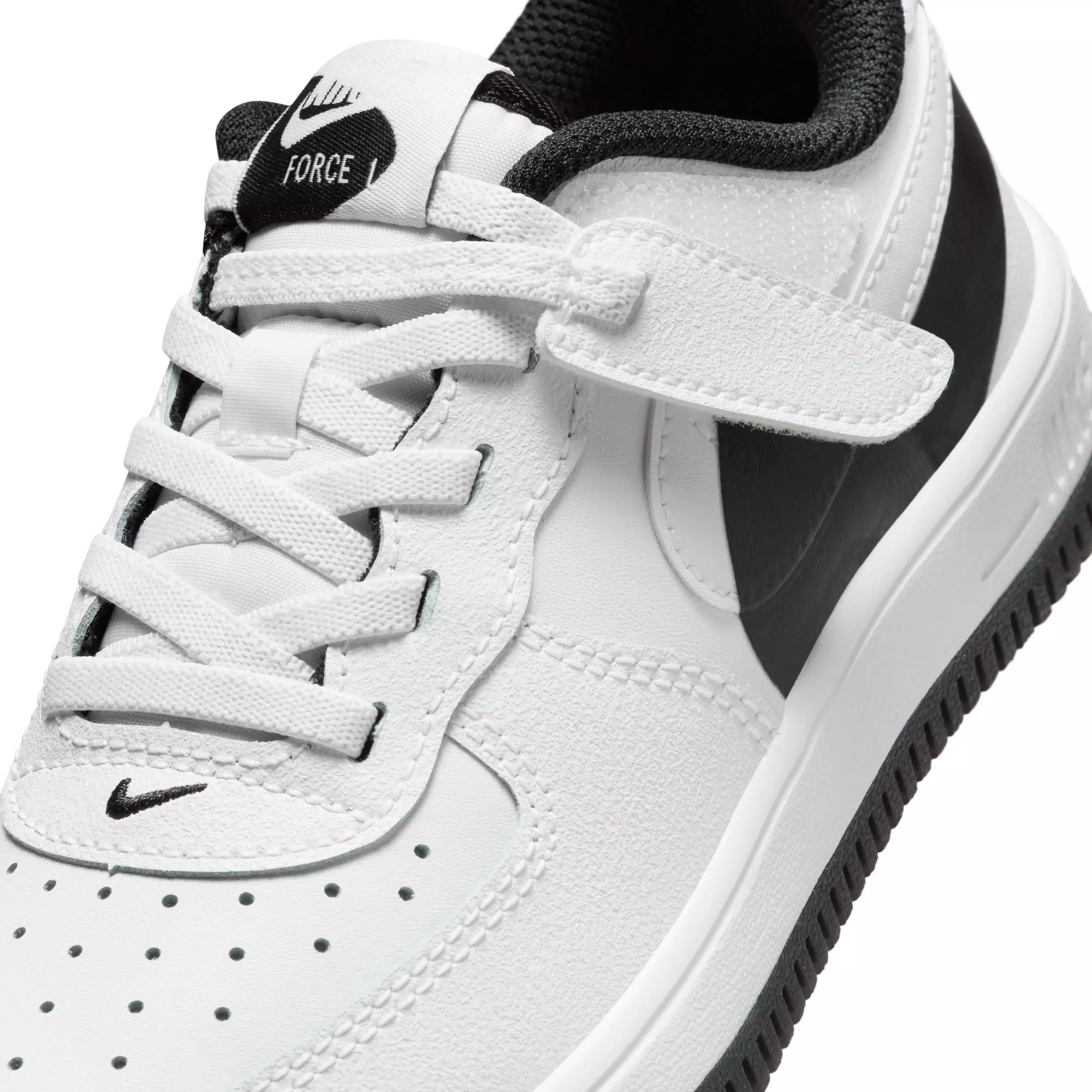 Nike Air Force 1 Low EasyOn "White/Black" Preschool Boys' Shoe - WHITE/BLACK