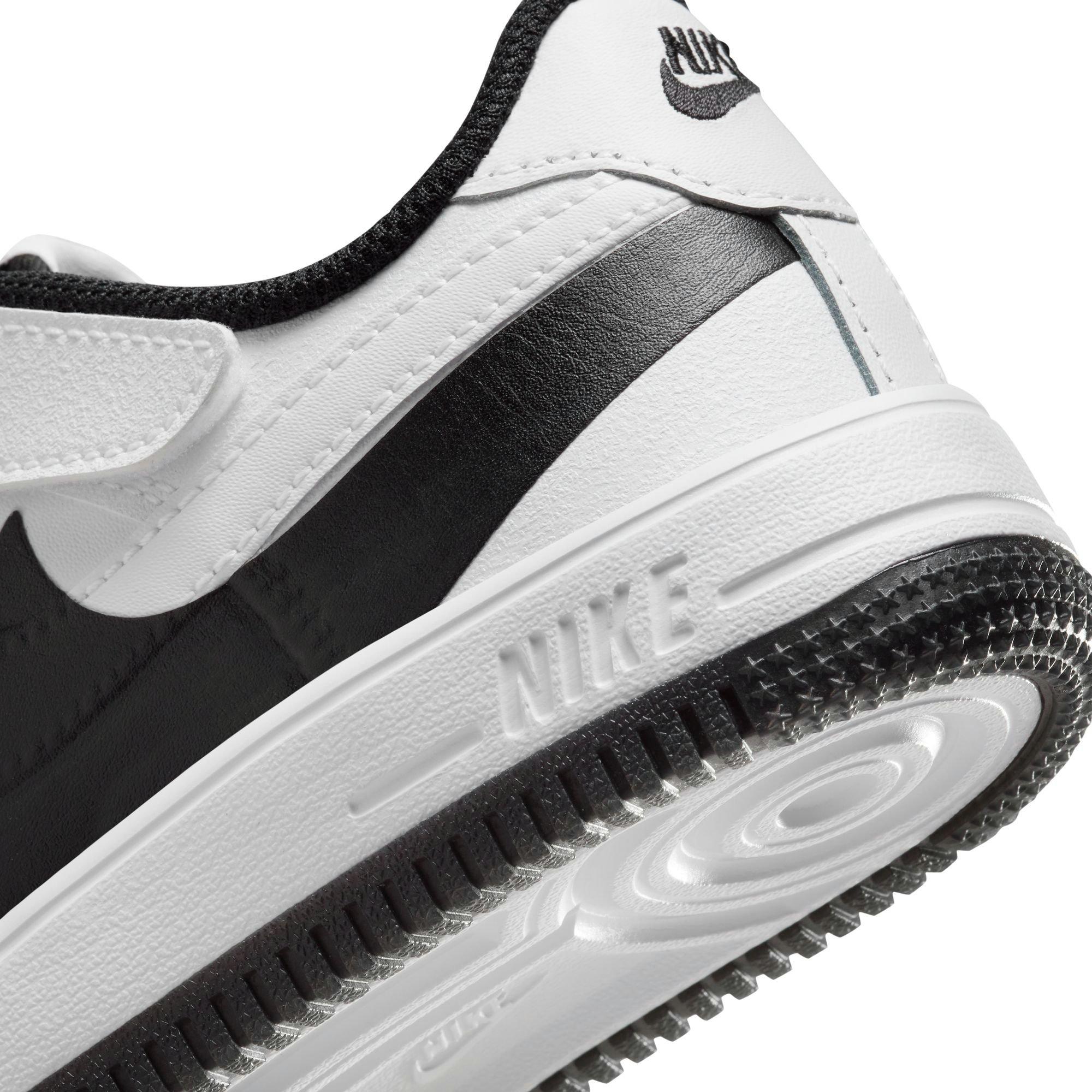 Nike Air Force 1 Low EasyOn "White/Black" Preschool Boys' Shoe - WHITE/BLACK Thumbnail View 11