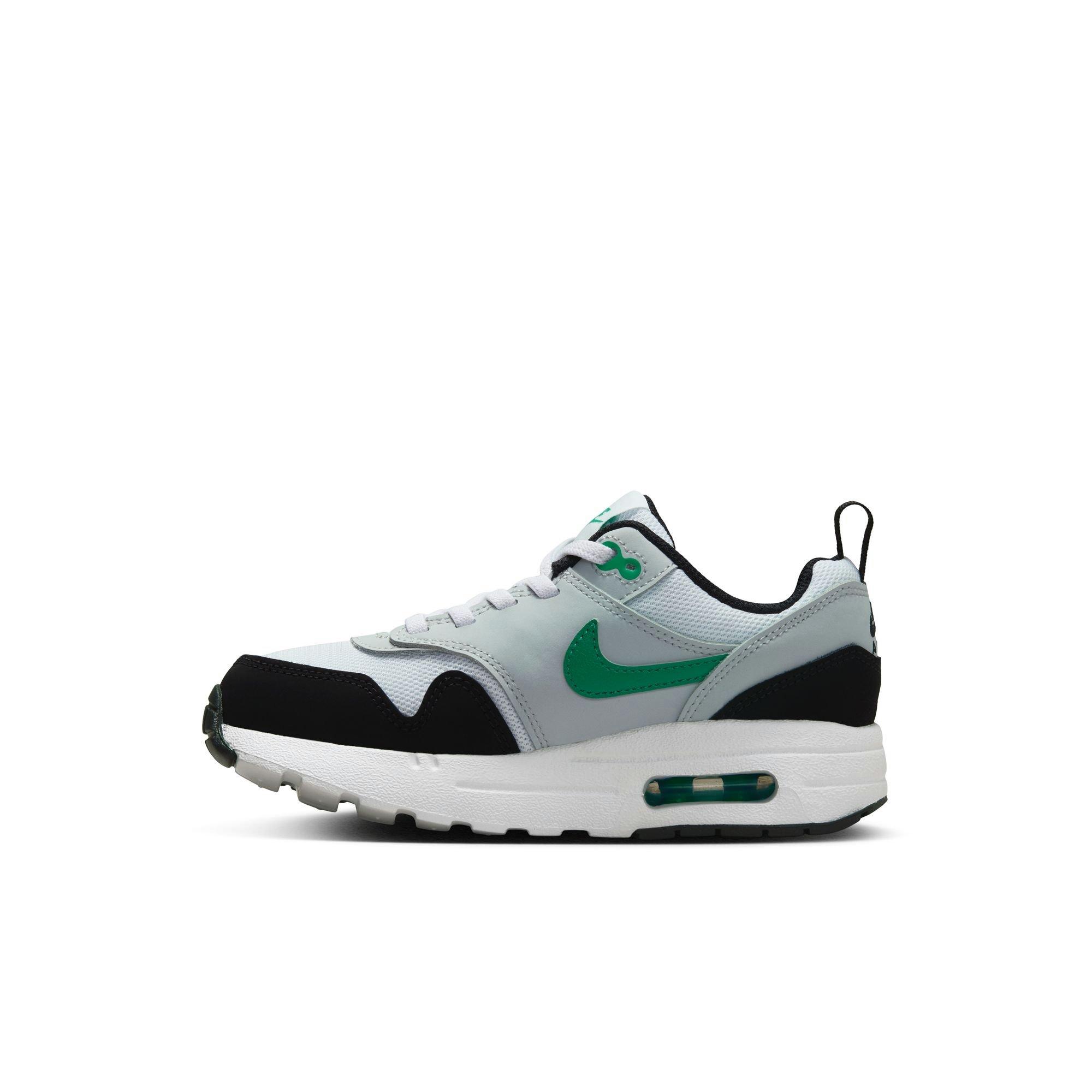 Nike Air Max 1 EasyOn Preschool Boys' White/Stadium Green/Pure Platinum/Black Shoe