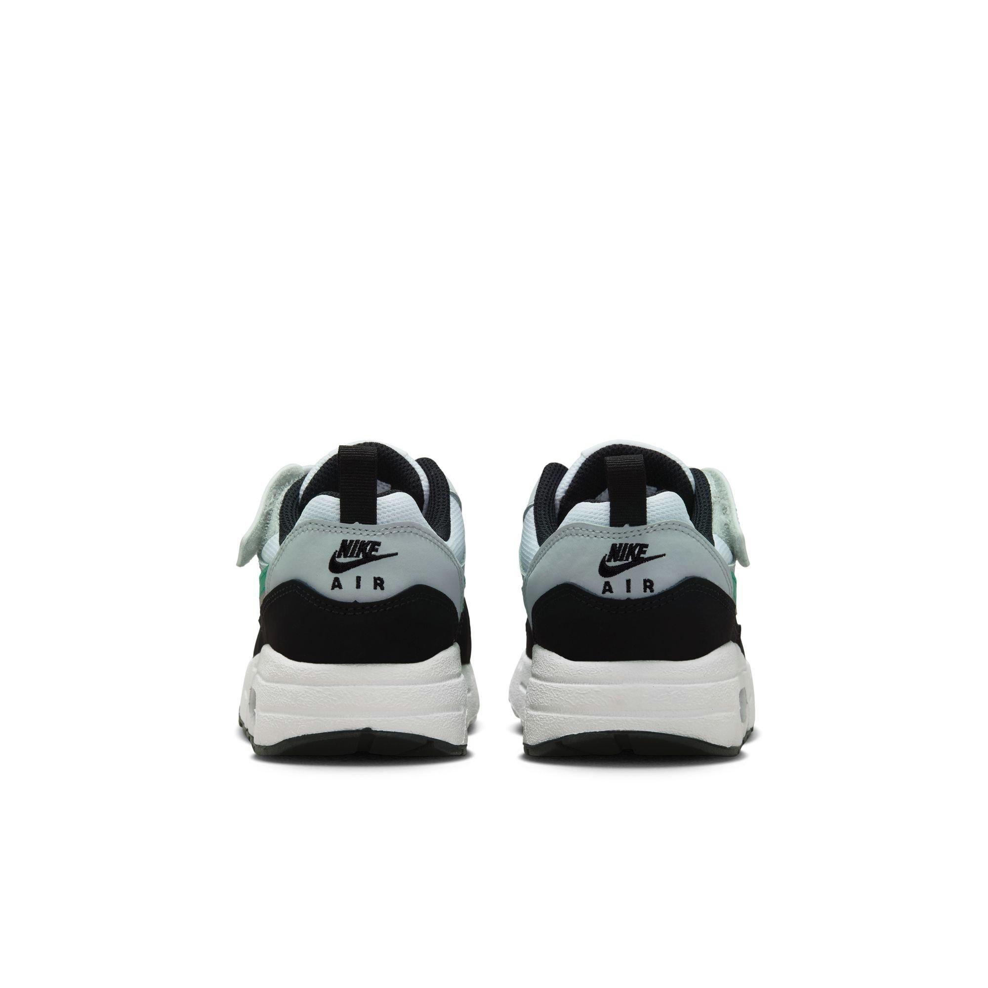 Nike Air Max 1 EasyOn Preschool Boys' White/Stadium Green/Pure Platinum/Black Shoe