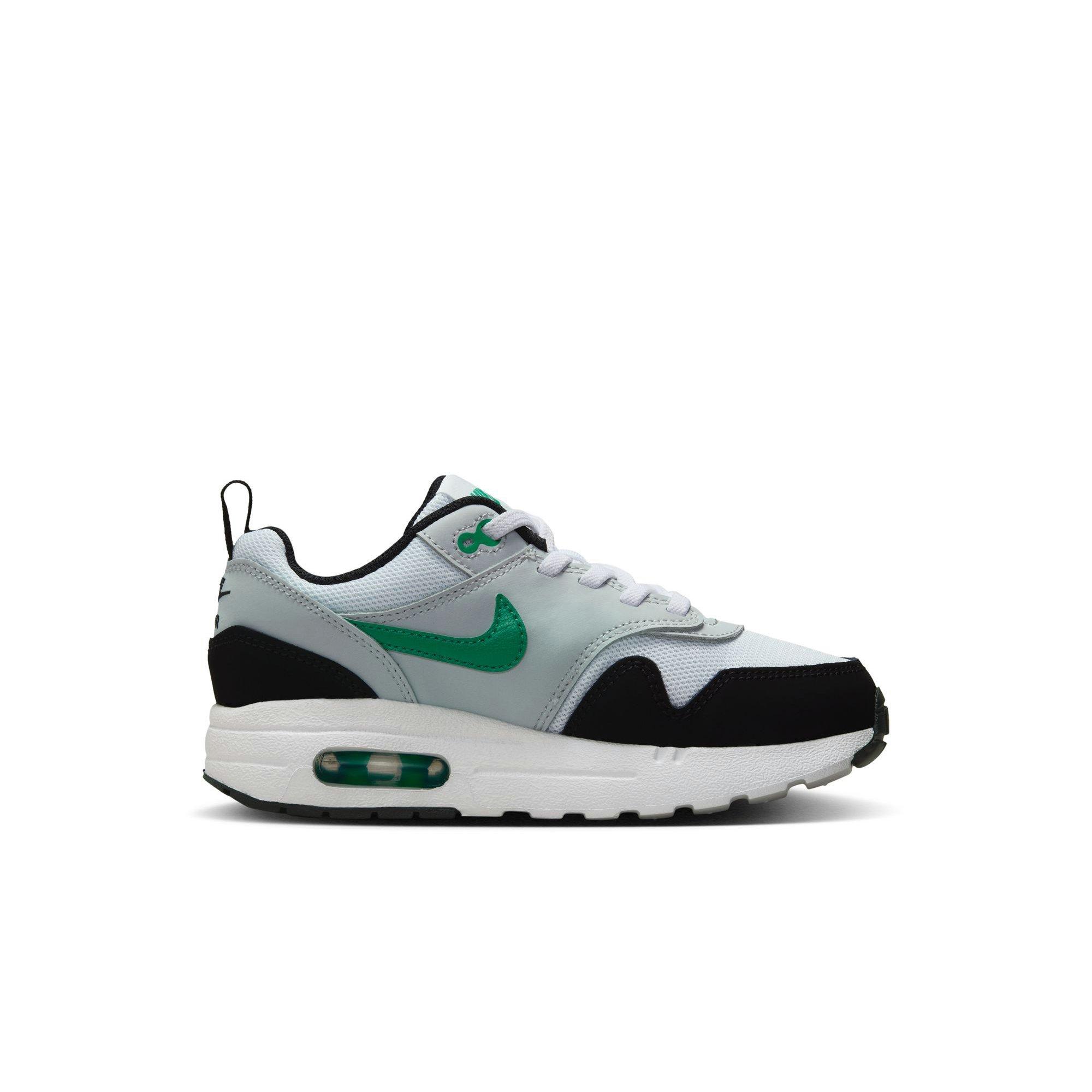 Nike Air Max 1 EasyOn Preschool Boys' White/Stadium Green/Pure Platinum/Black Shoe