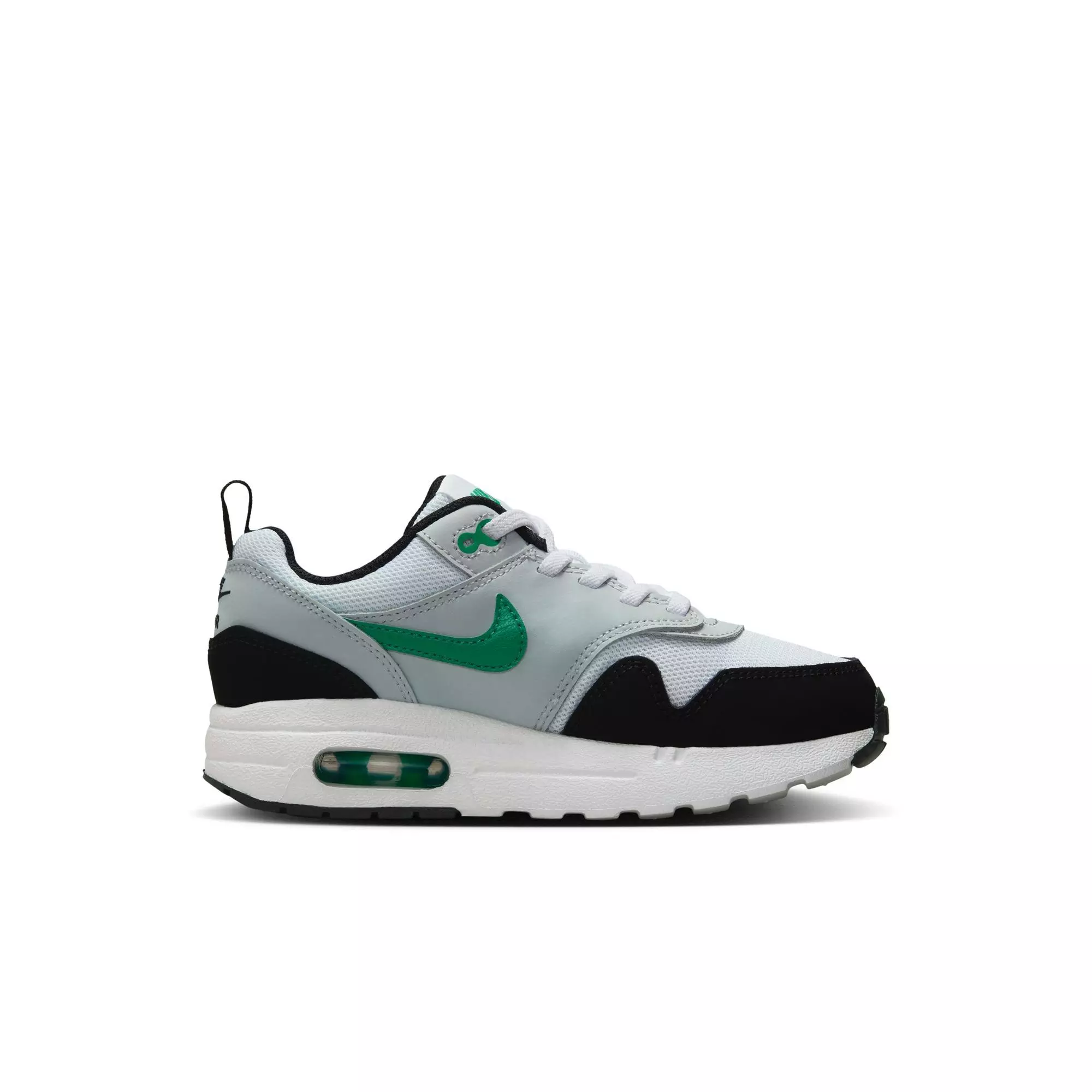 Nike Air Max 1 EasyOn "White/Stadium Green/Pure Platinum/Black" Preschool Boys' Shoe - WHITE/GREEN