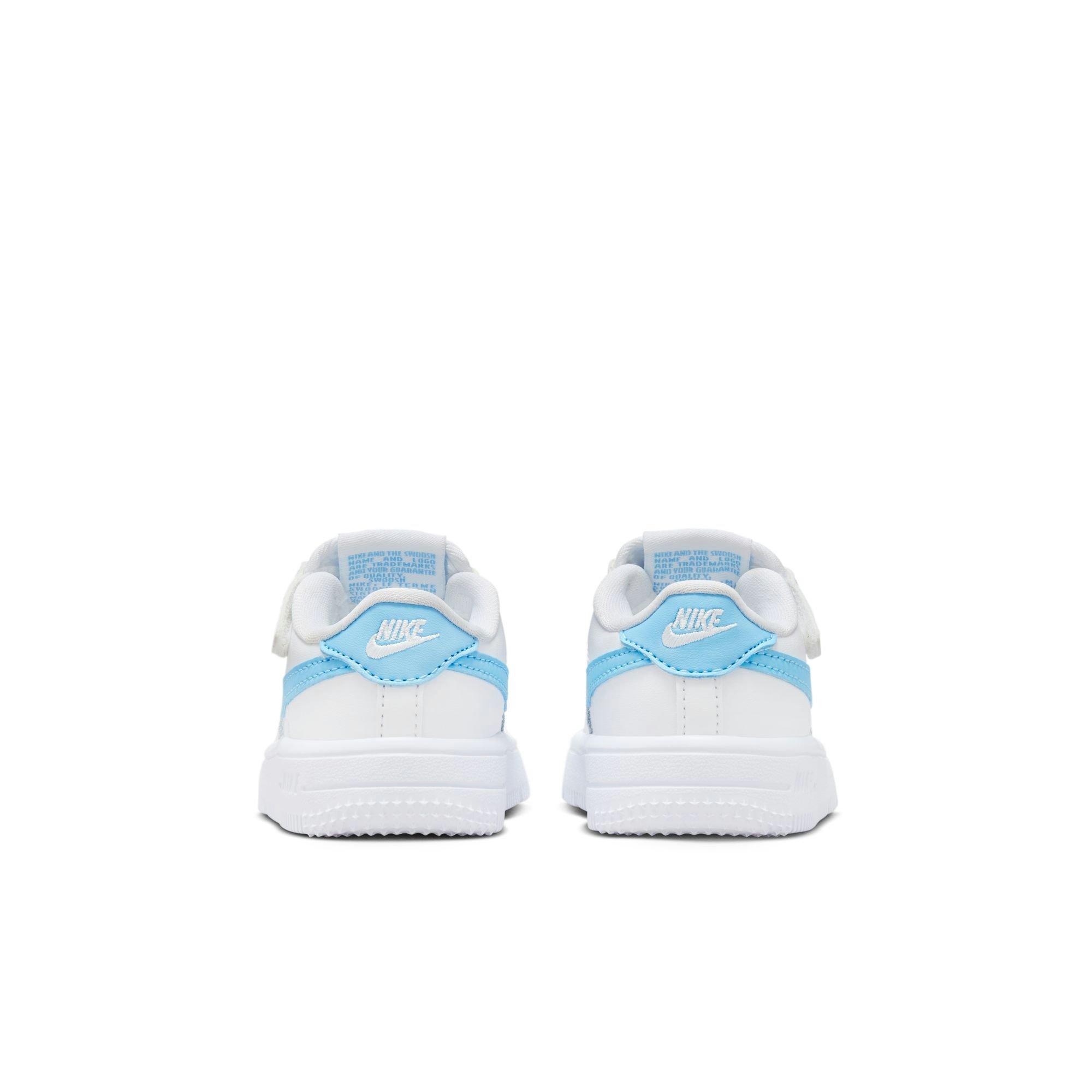 Nike Air Force 1 Low EasyOn Toddler Boys' White/Aquarius Blue Shoe