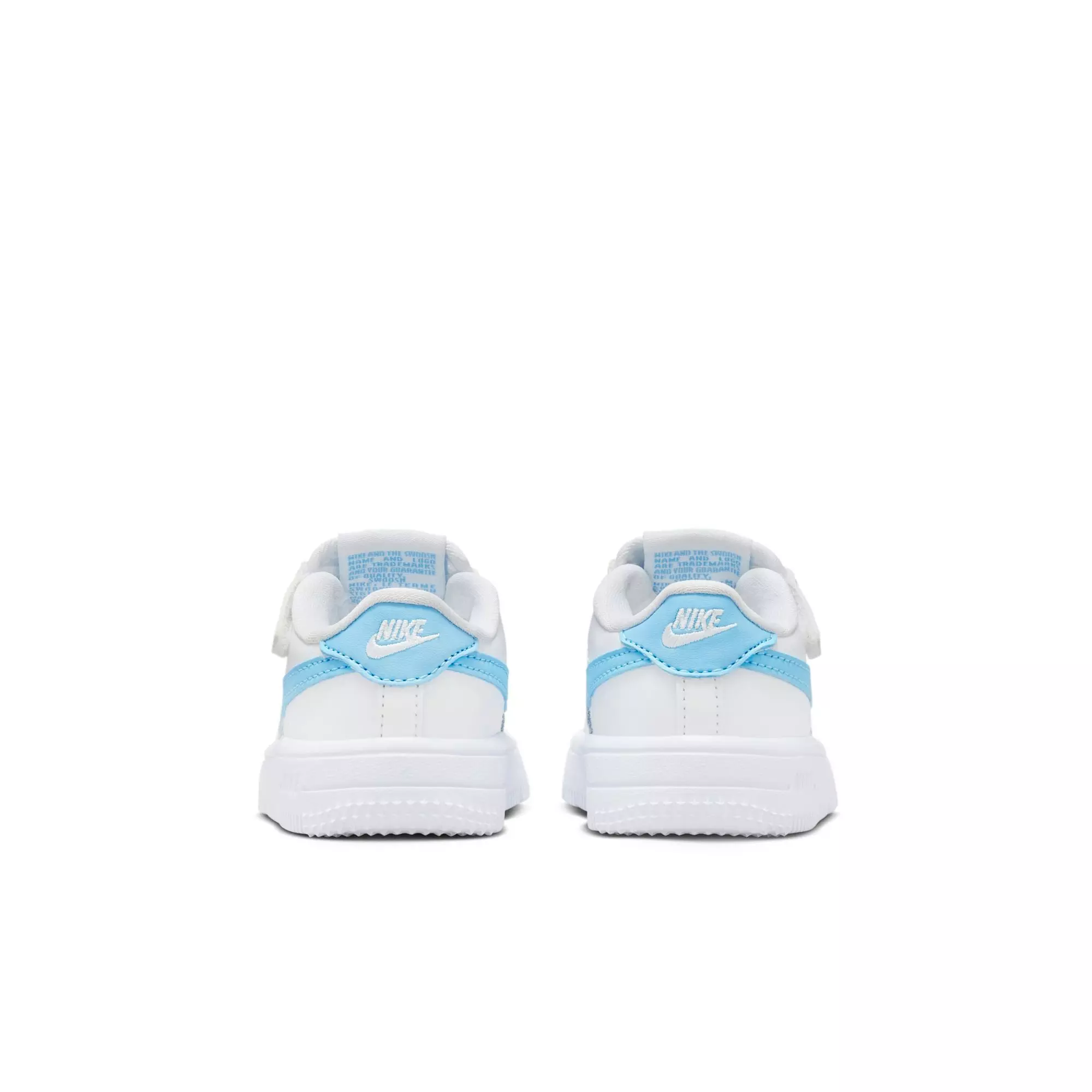 Nike Air Force 1 Low EasyOn "White/Aquarius Blue" Toddler Boys' Shoe - WHITE/BLUE