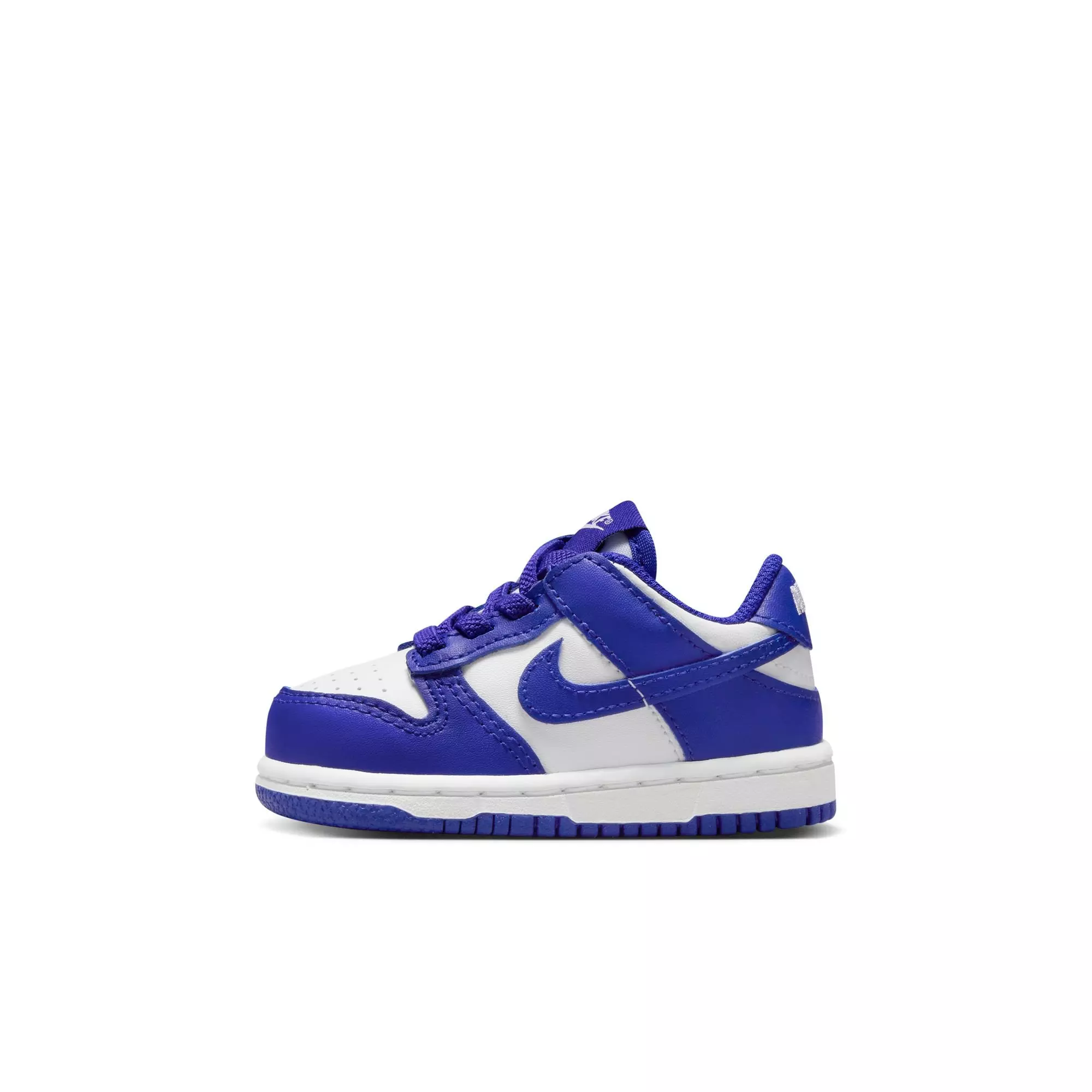 Nike Dunk Low "White/Concord/University Red" Toddler Boys' Shoe - WHITE/PURPLE